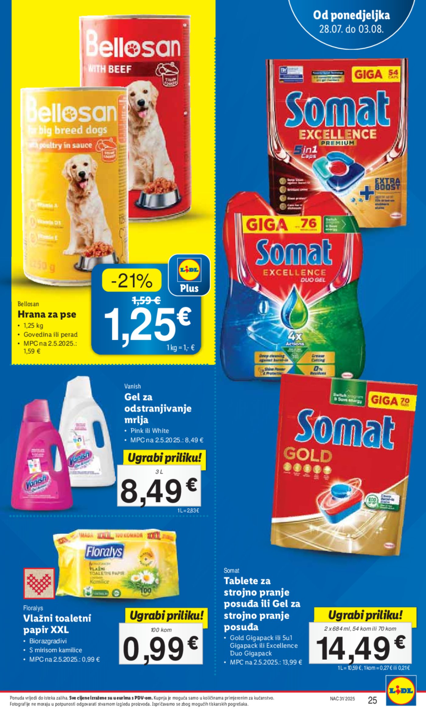 Lidl katalog Super ponuda od ponedjeljka 28.07. - 03.08.2025.