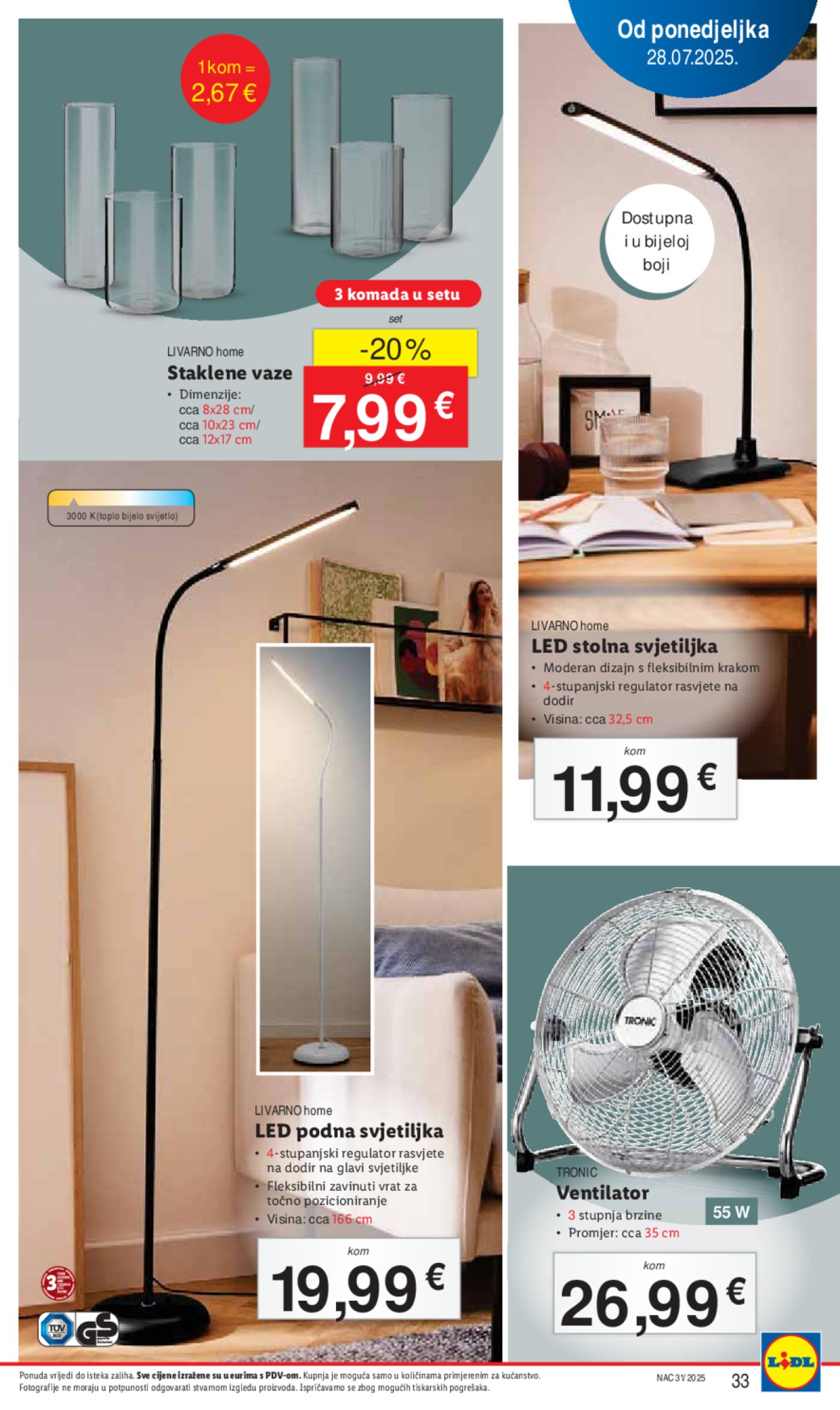 Lidl katalog Super ponuda od ponedjeljka 28.07. - 03.08.2025.