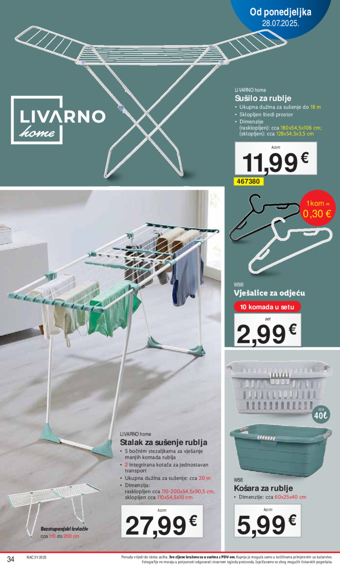 Lidl katalog Super ponuda od ponedjeljka 28.07. - 03.08.2025.