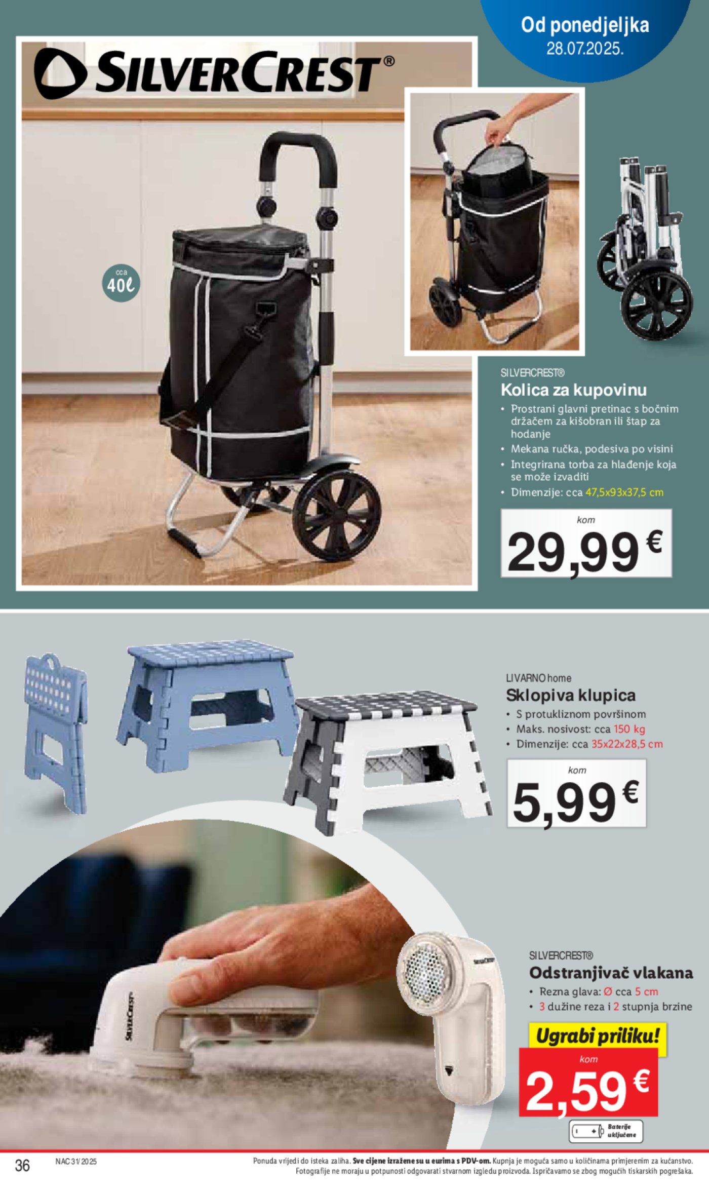 Lidl katalog Super ponuda od ponedjeljka 28.07. - 03.08.2025.