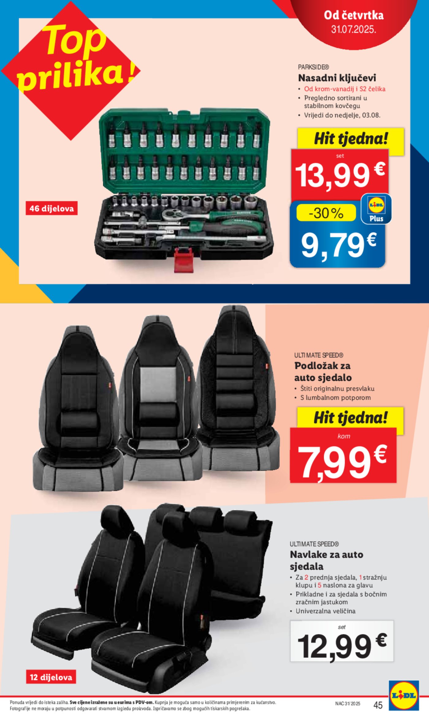 Lidl katalog Super ponuda od ponedjeljka 28.07. - 03.08.2025.