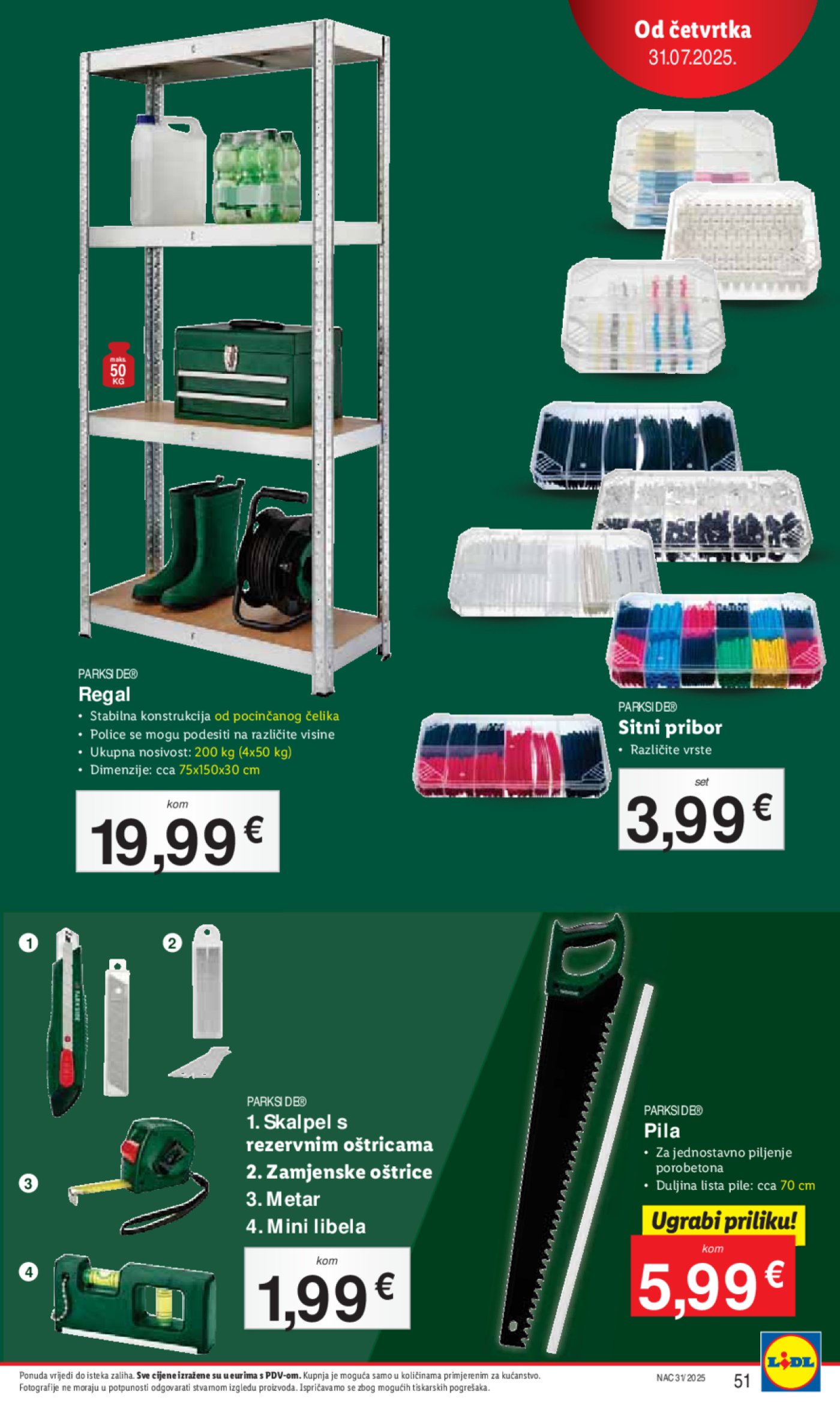 Lidl katalog Super ponuda od ponedjeljka 28.07. - 03.08.2025.