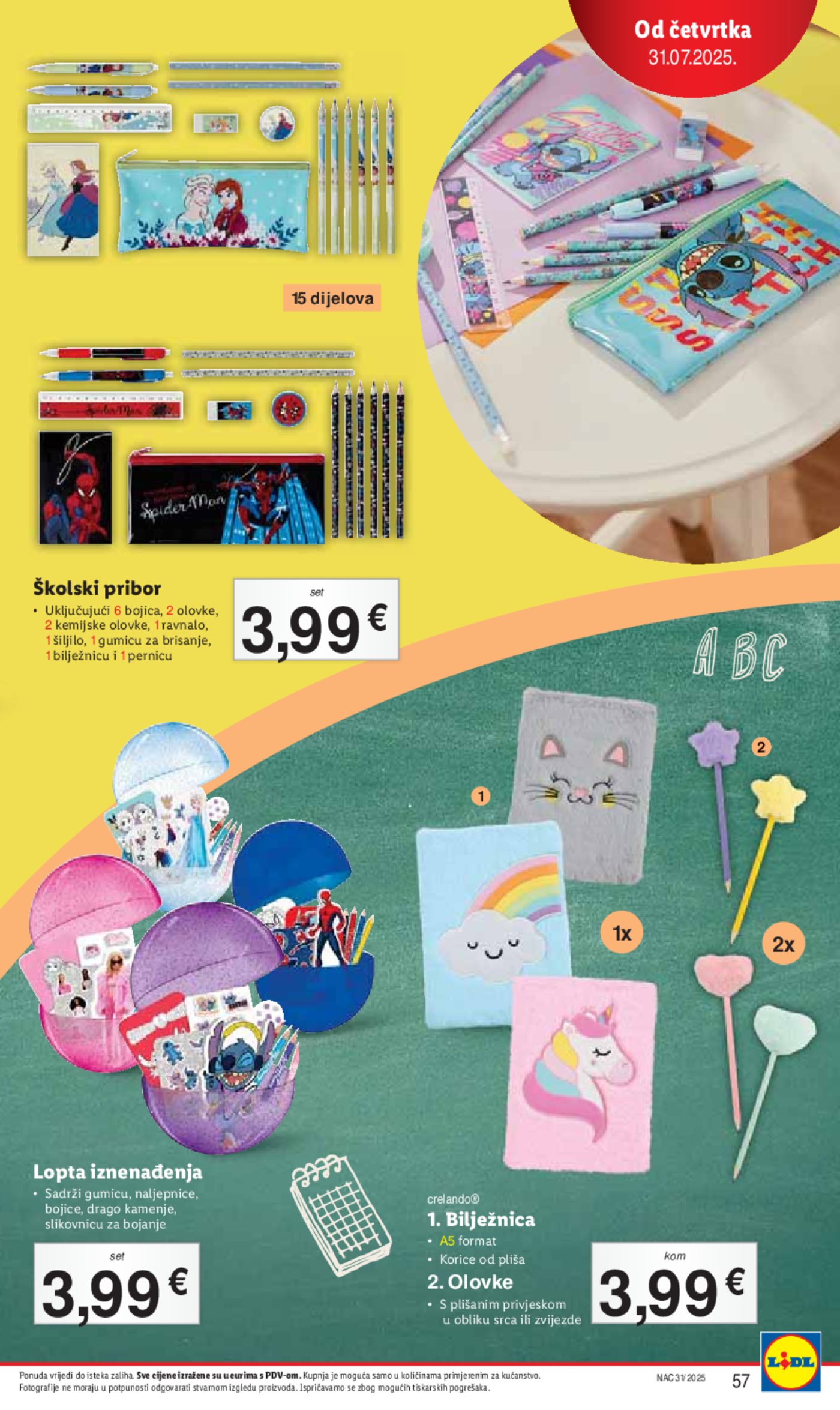 Lidl katalog Super ponuda od ponedjeljka 28.07. - 03.08.2025.