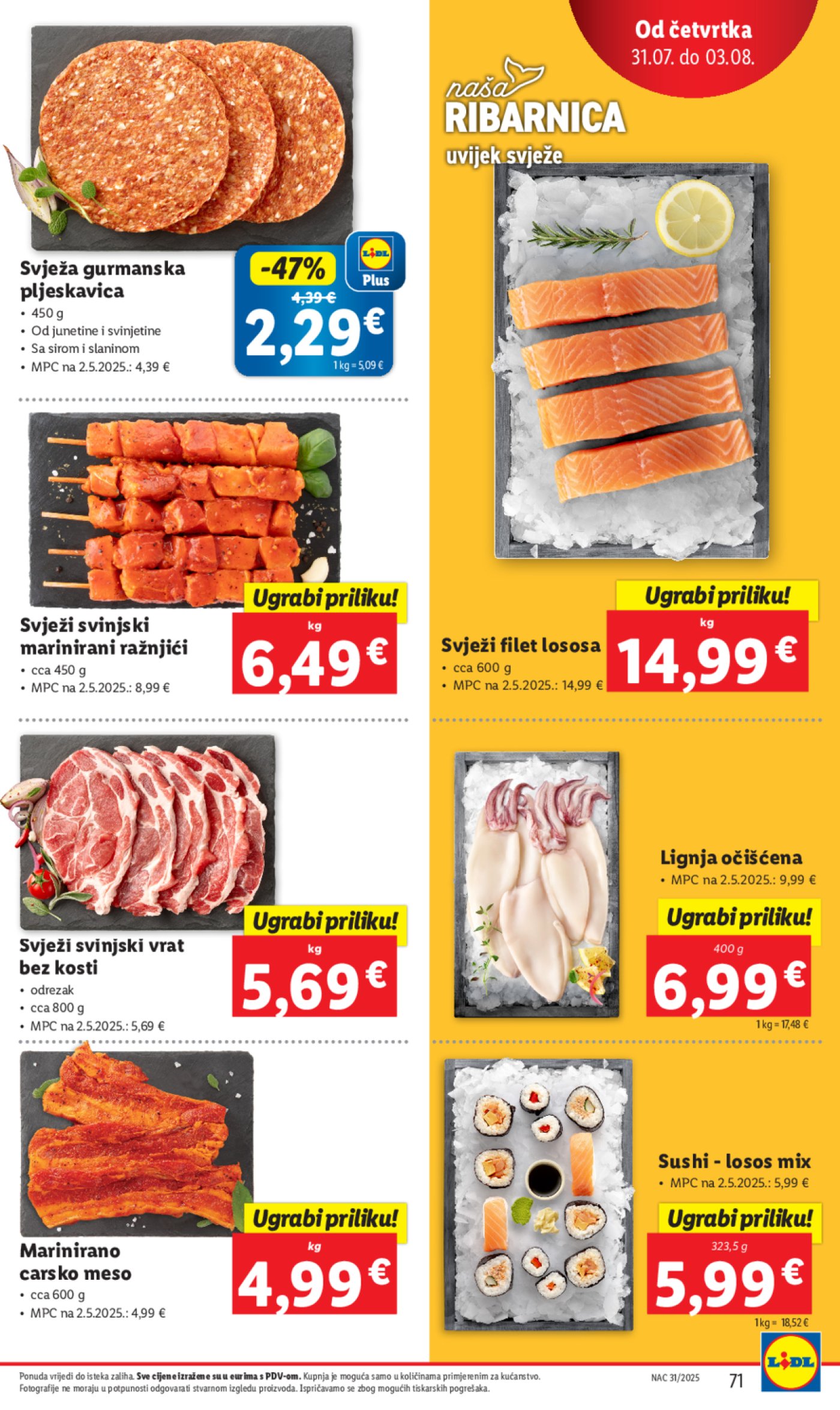 Lidl katalog Super ponuda od ponedjeljka 28.07. - 03.08.2025.