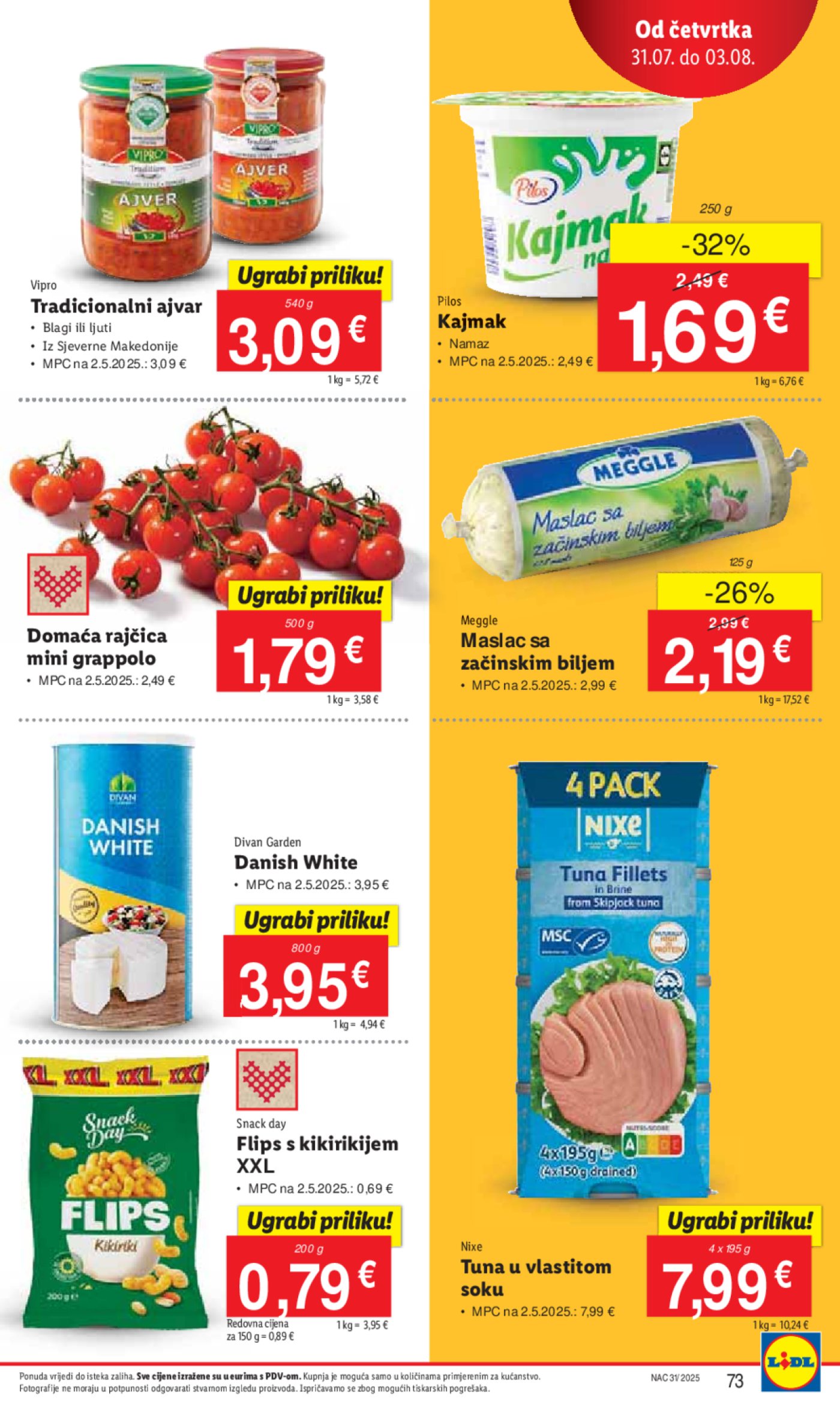 Lidl katalog Super ponuda od ponedjeljka 28.07. - 03.08.2025.