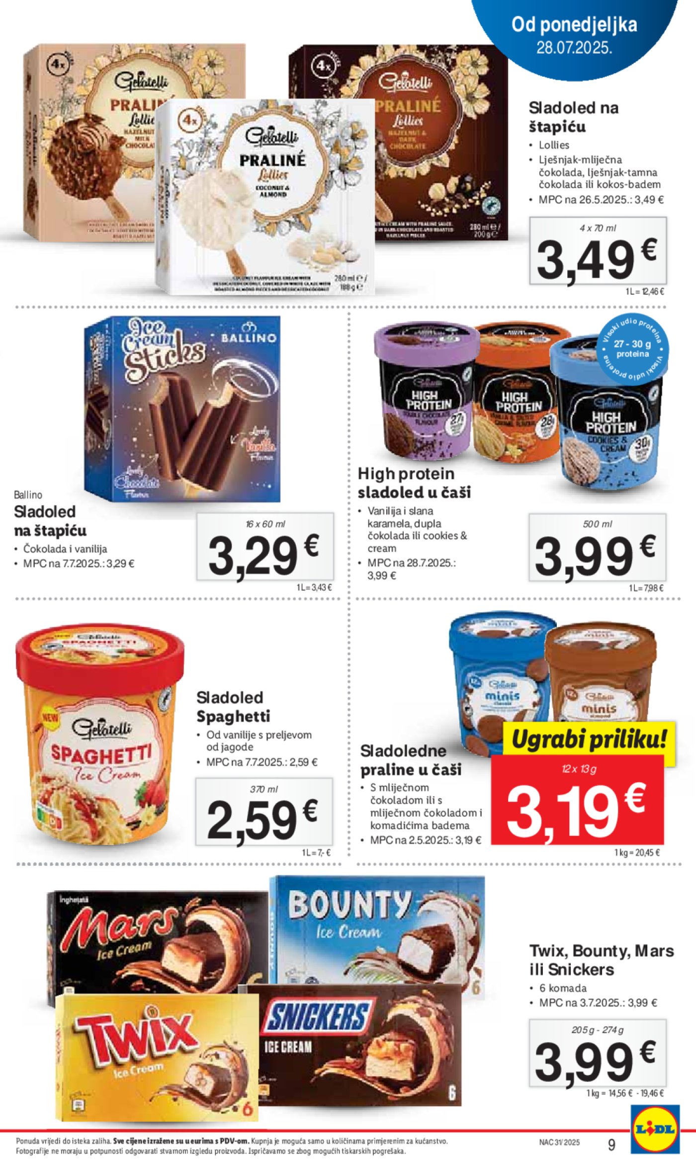 Lidl katalog Super ponuda od ponedjeljka 28.07. - 03.08.2025.