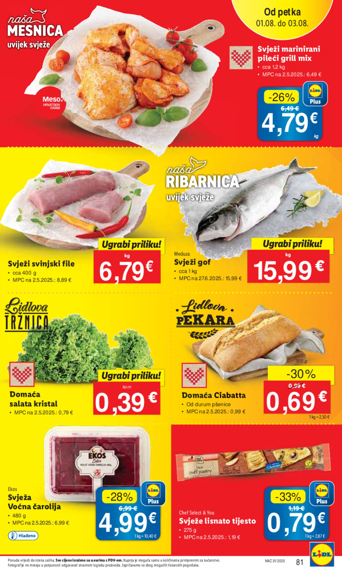 Lidl katalog Super ponuda od ponedjeljka 28.07. - 03.08.2025.