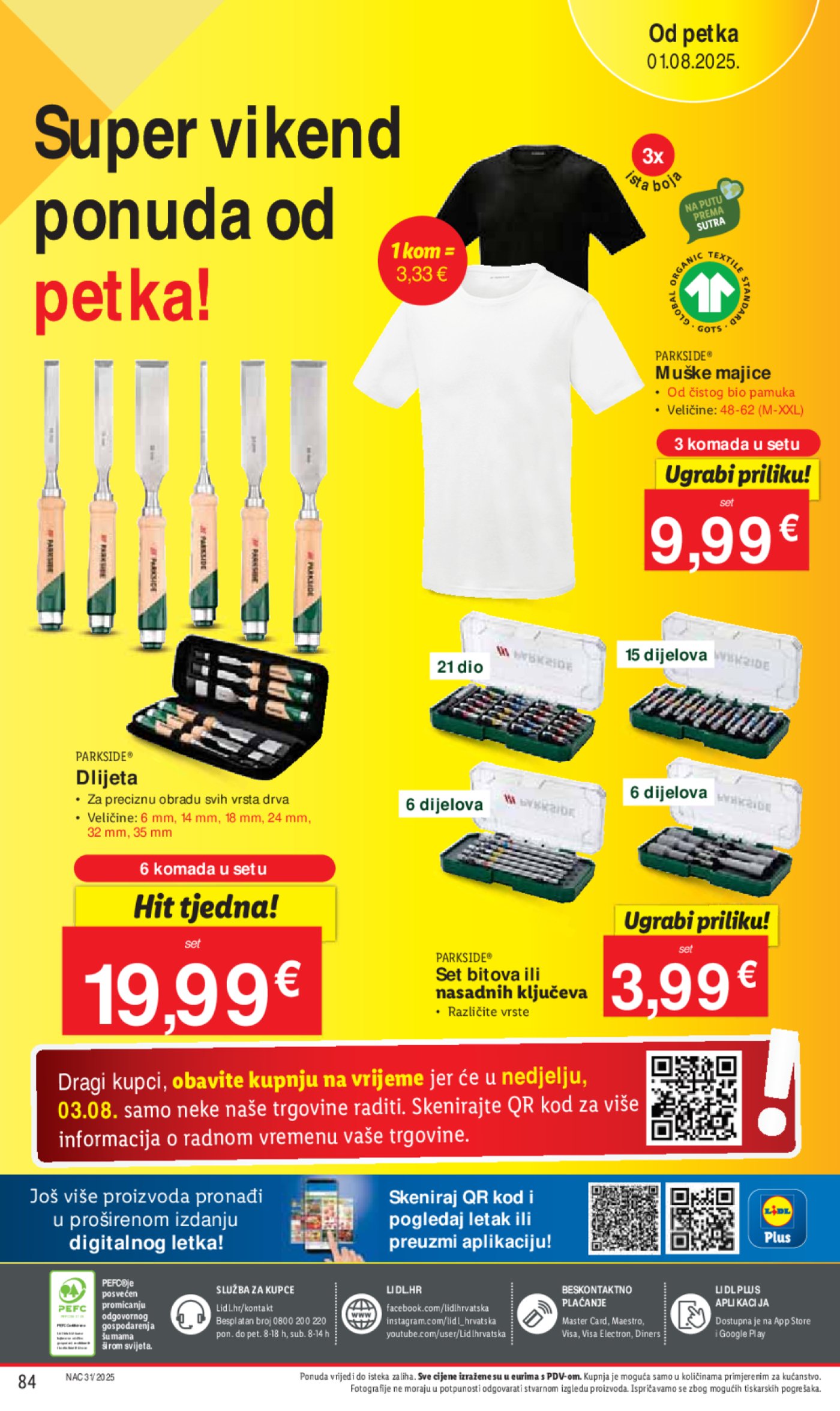 Lidl katalog Super ponuda od ponedjeljka 28.07. - 03.08.2025.