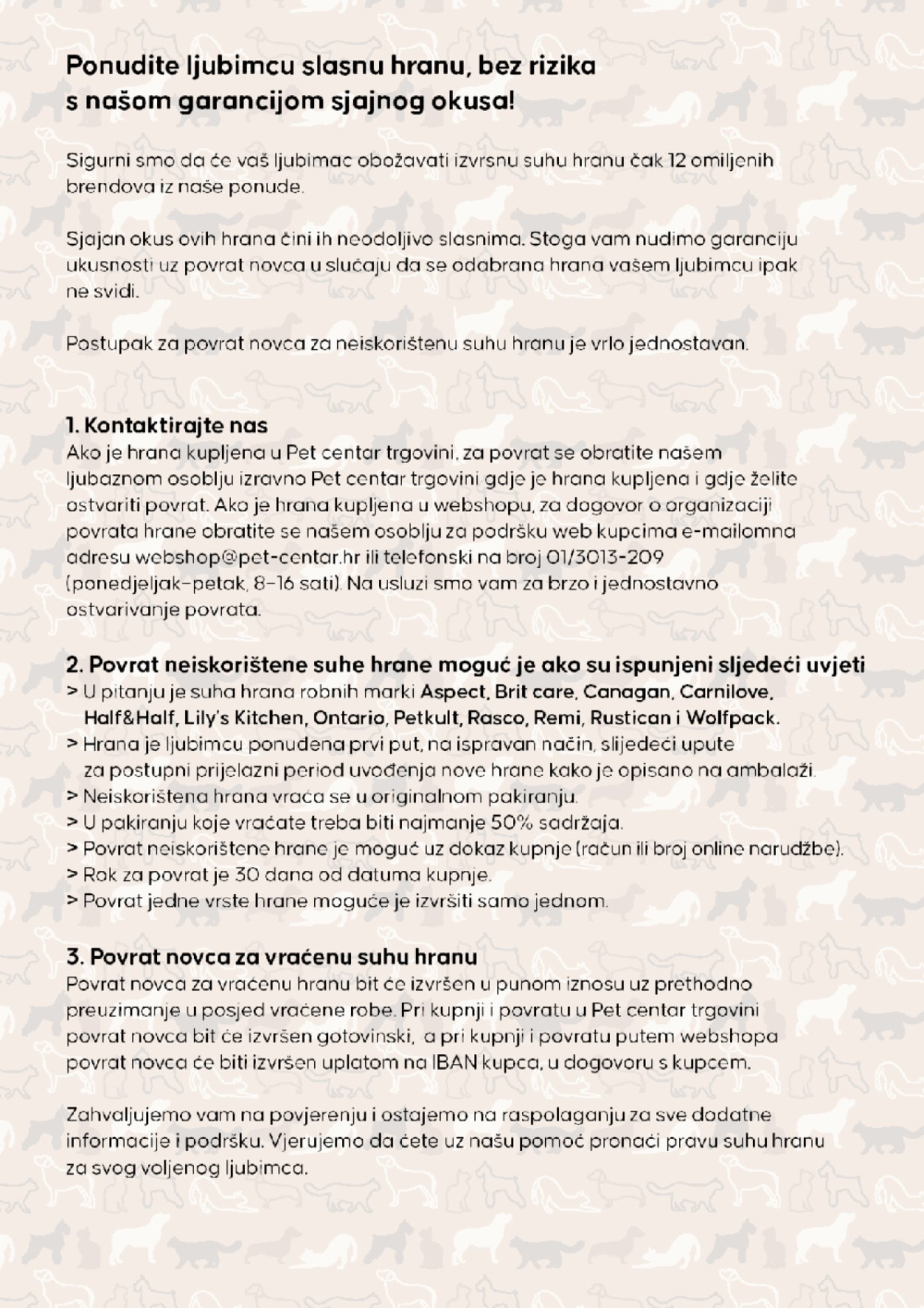 Pet centar katalog Akcija 21.07.-10.08.2025.