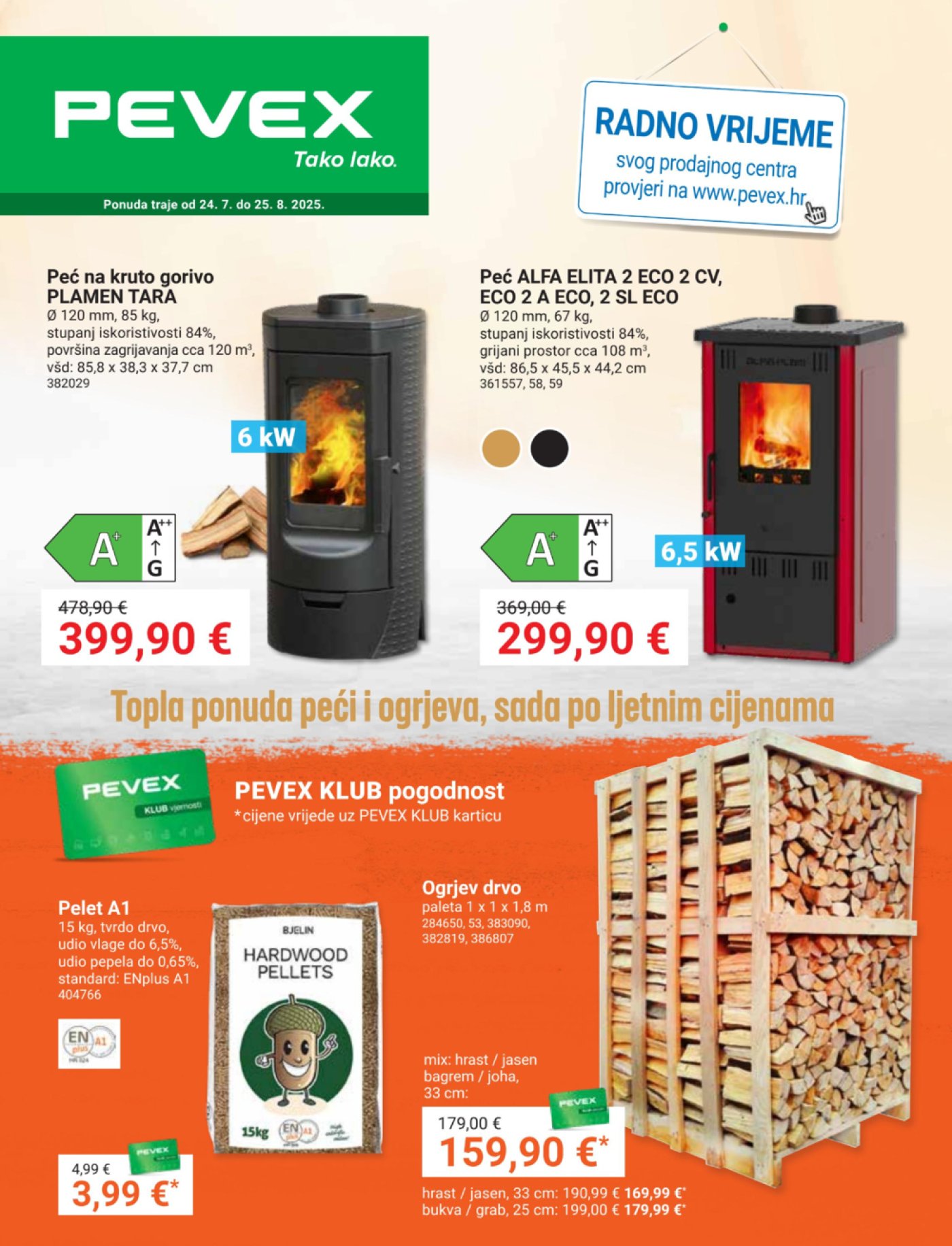 Pevex katalog Akcija 24.07. - 25.08.2025.