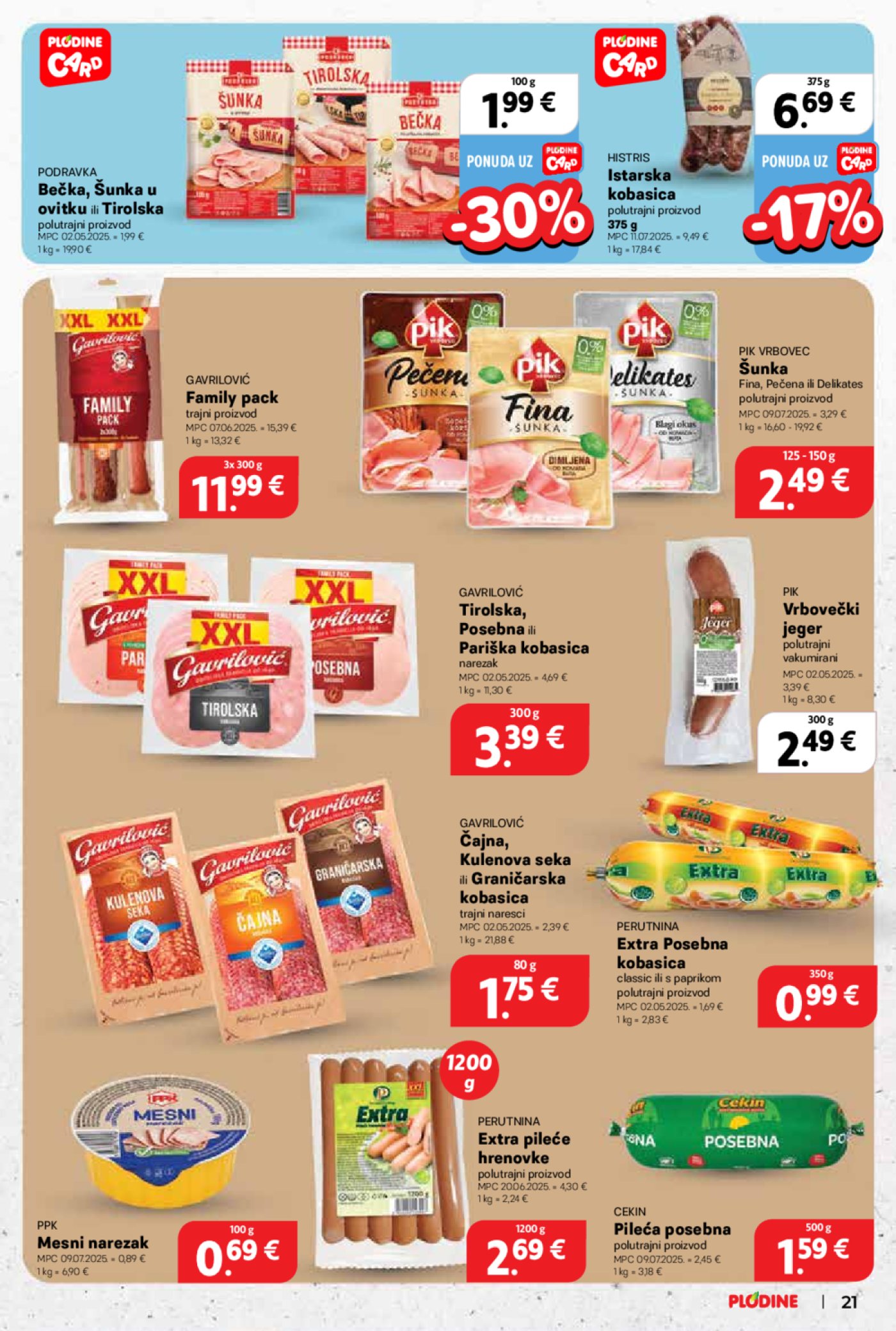 Plodine katalog Akcija 30.07. - 04.08.2025.