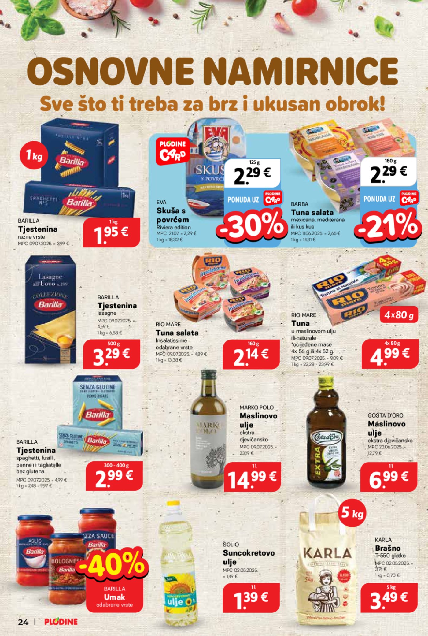 Plodine katalog Akcija 30.07. - 04.08.2025.