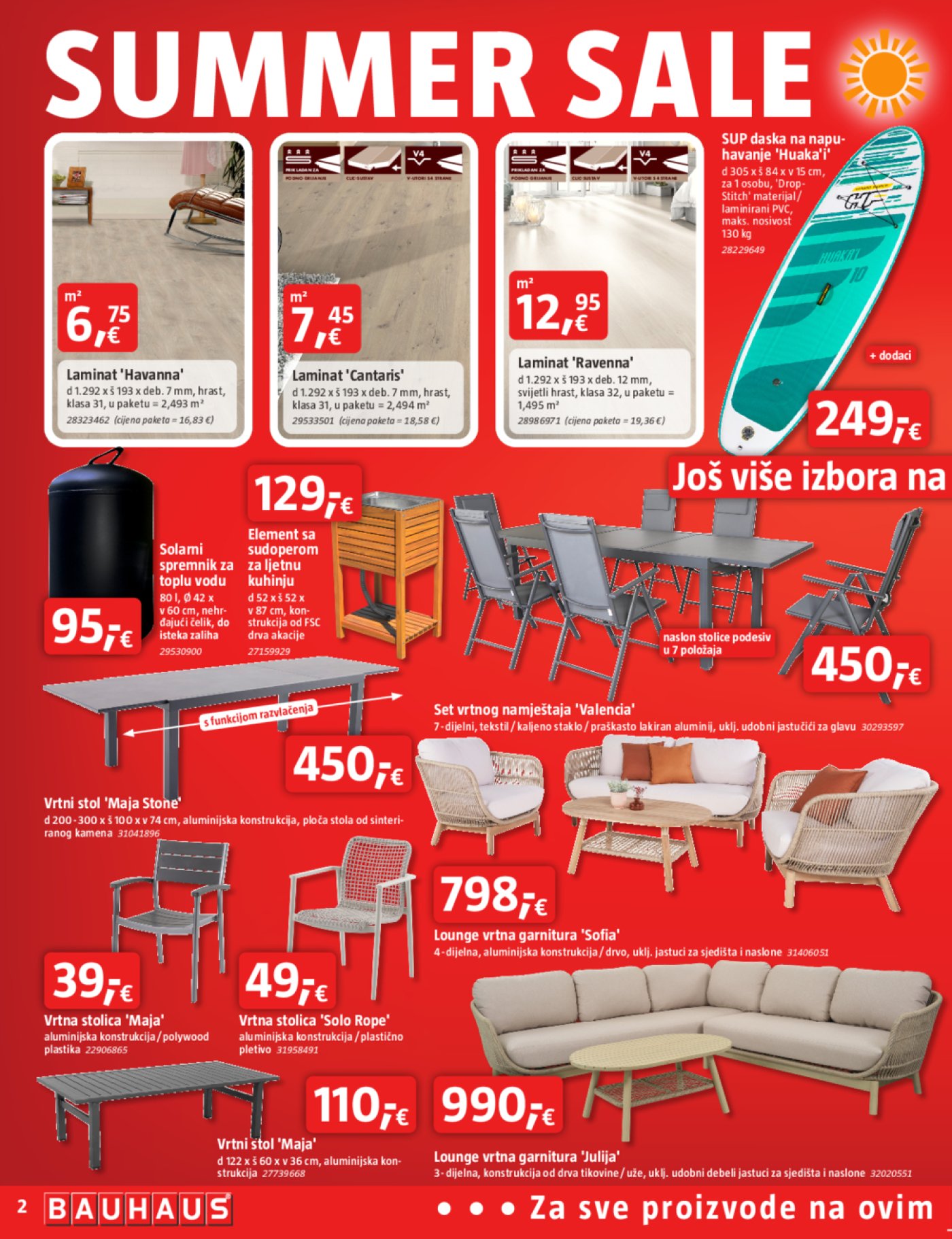 Bauhaus katalog Akcija 31.07. - 03.09.2025.