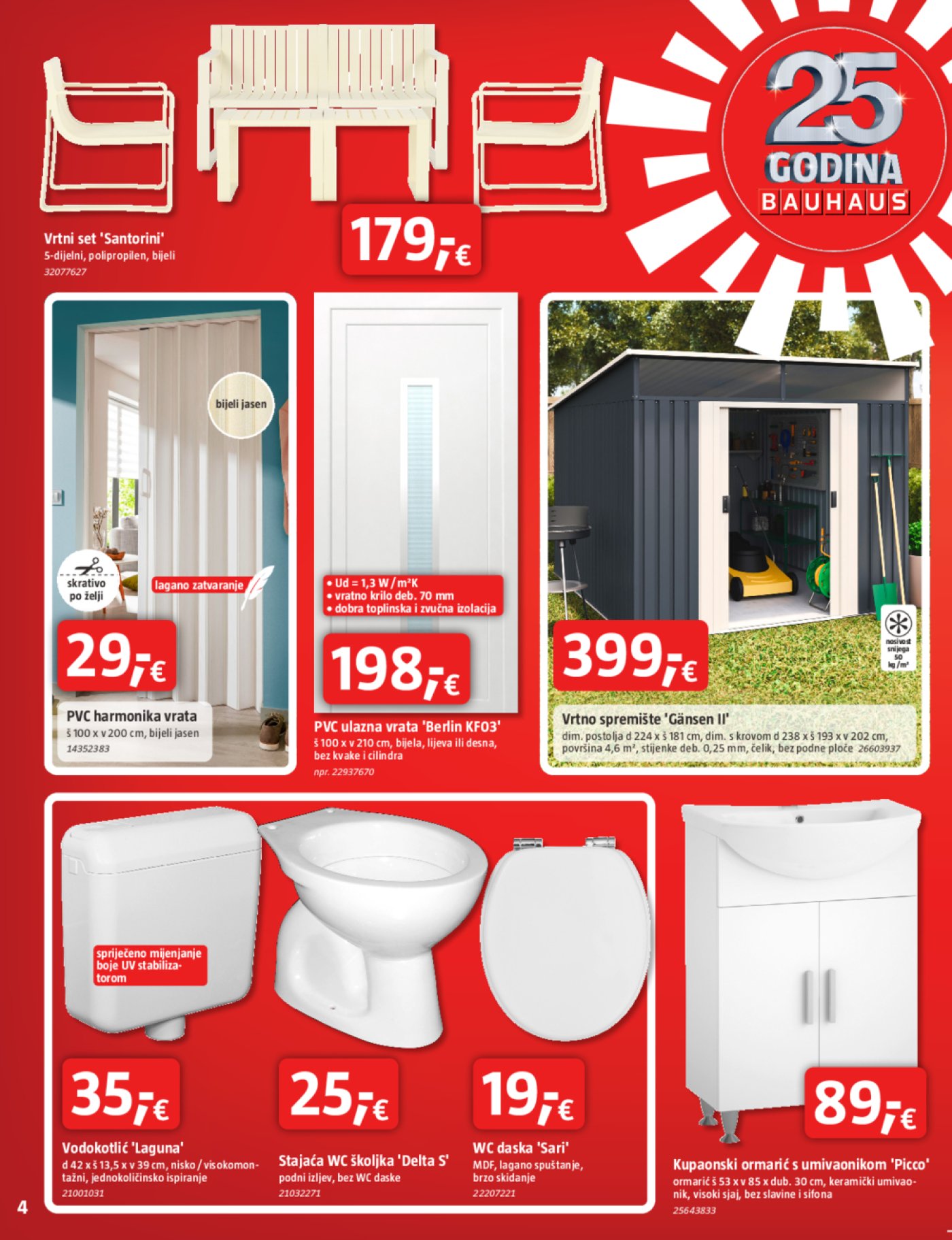 Bauhaus katalog Akcija 31.07. - 03.09.2025.