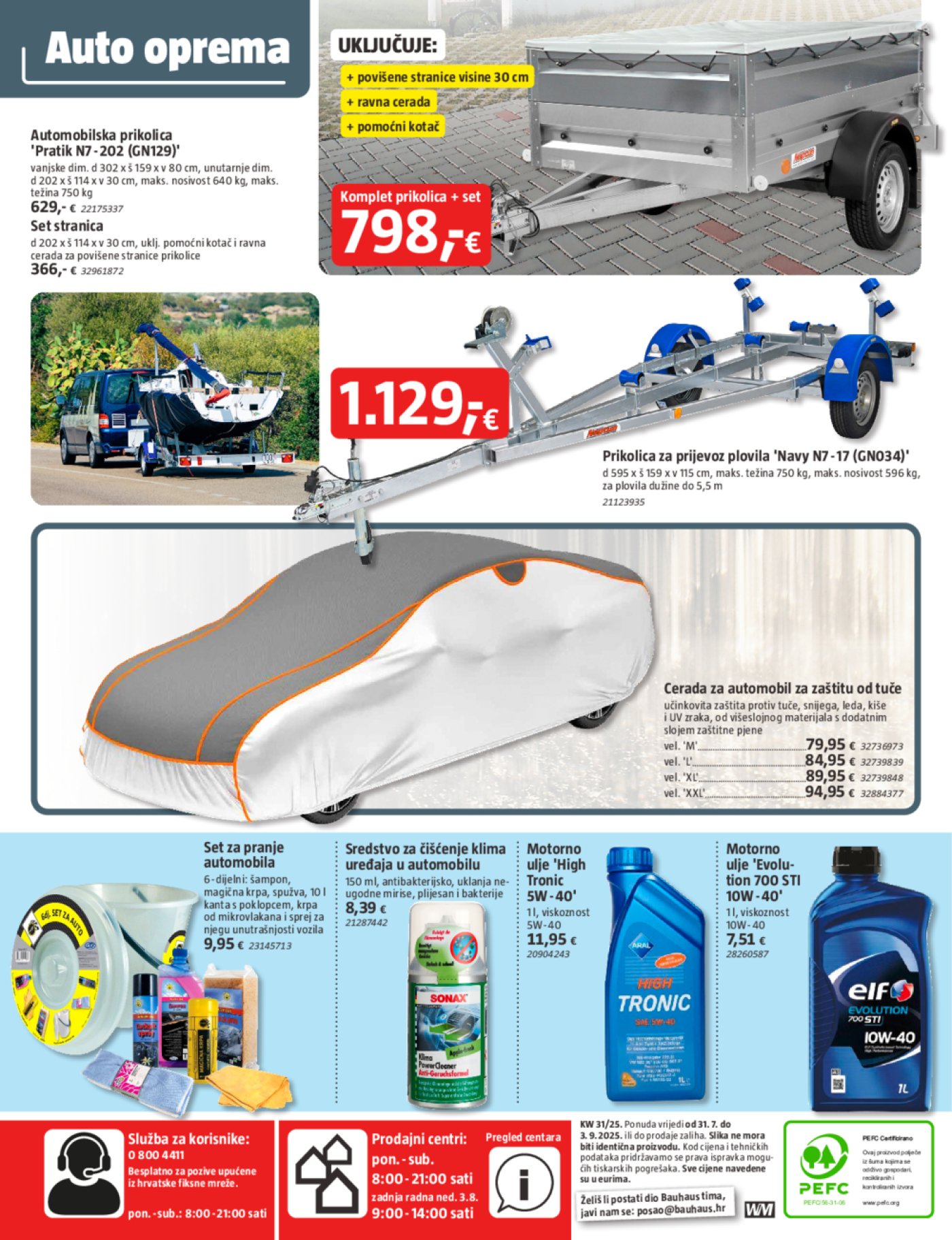 Bauhaus katalog Akcija 31.07. - 03.09.2025.