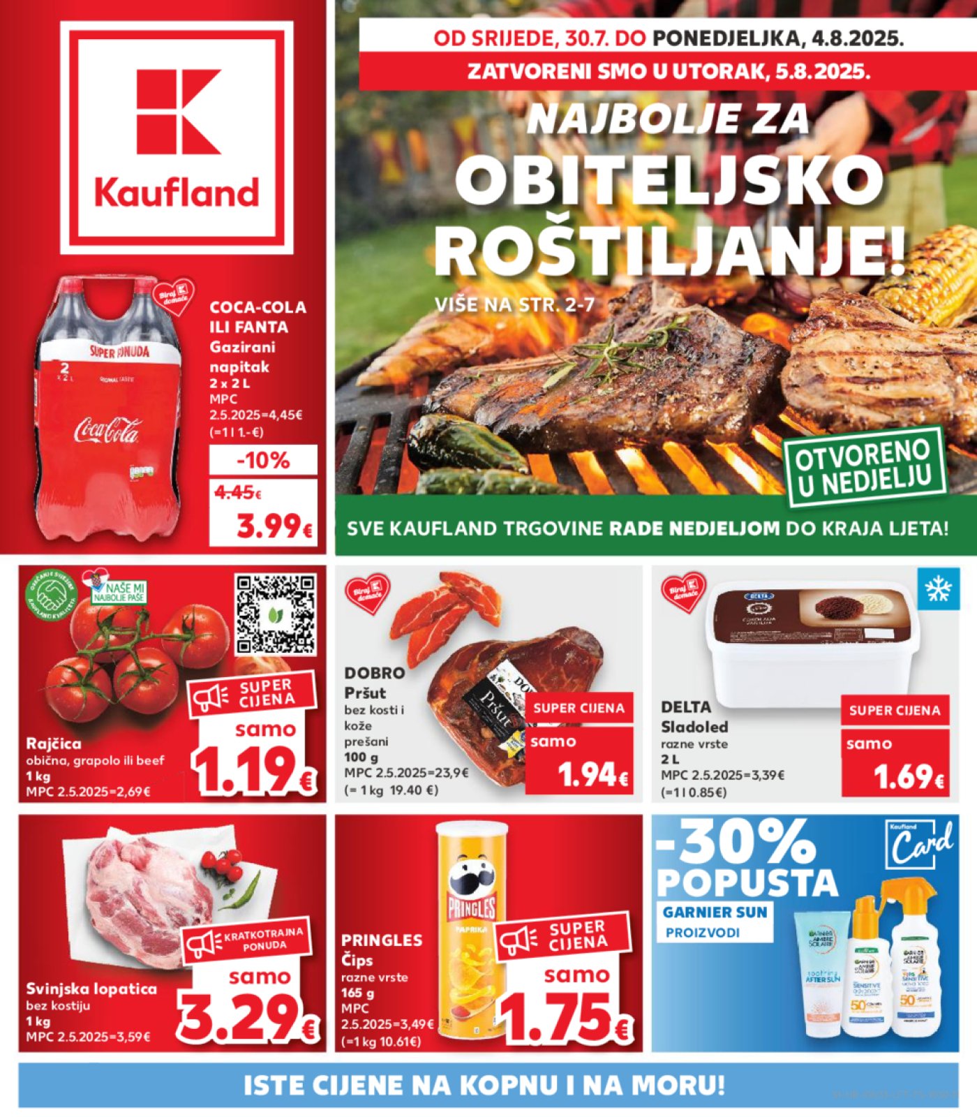 Kaufland katalog Prehrana 30.07.-04.08.2025. Odabrane poslovnice