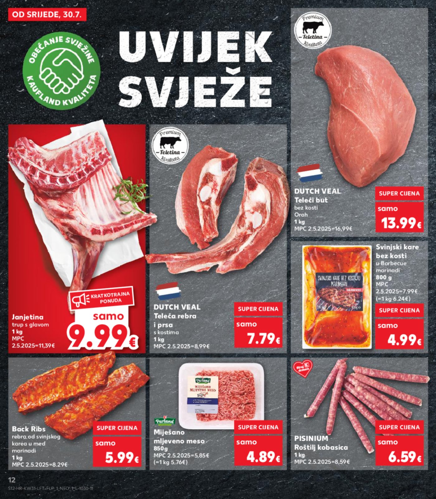 Kaufland katalog Prehrana 30.07.-04.08.2025. Odabrane poslovnice