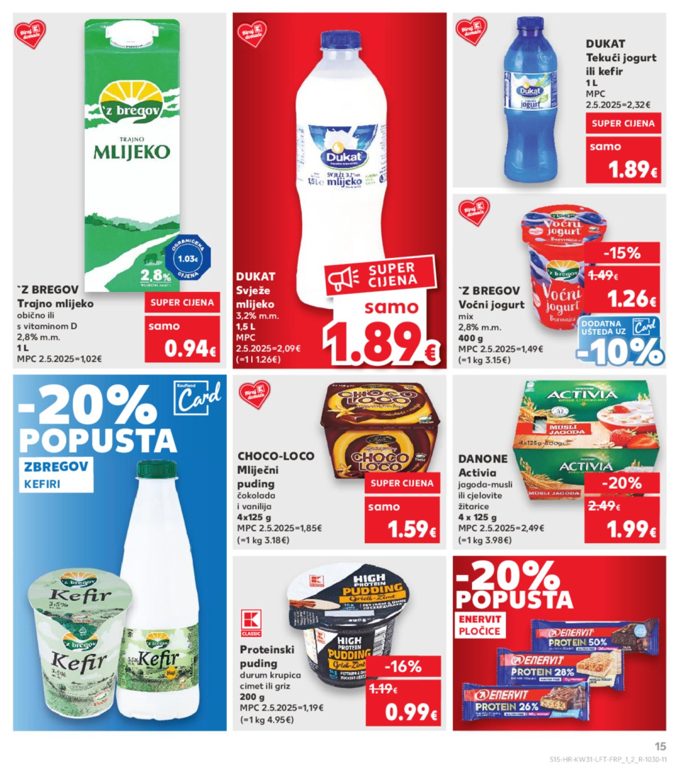 Kaufland katalog Prehrana 30.07.-04.08.2025. Odabrane poslovnice