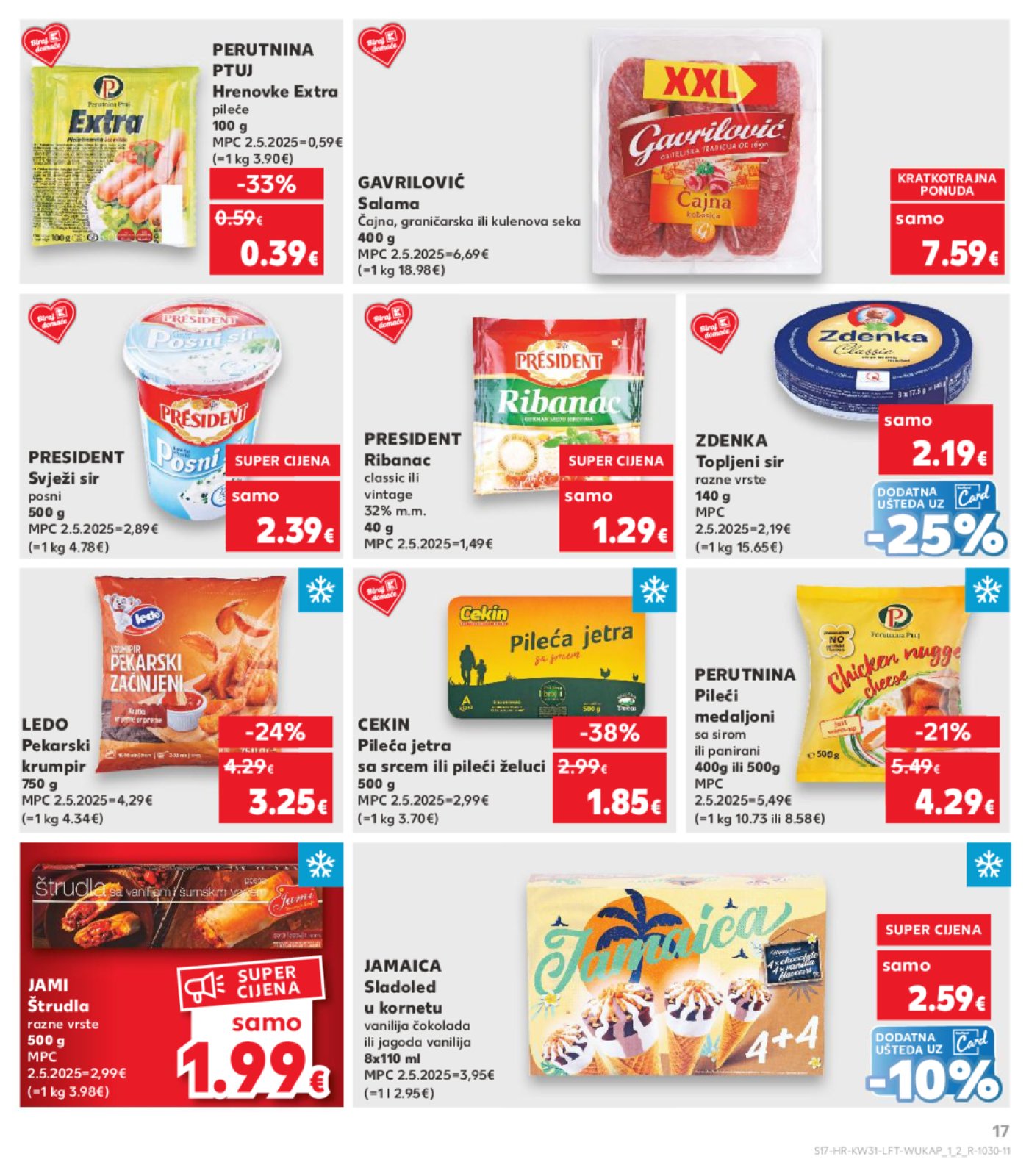 Kaufland katalog Prehrana 30.07.-04.08.2025. Odabrane poslovnice