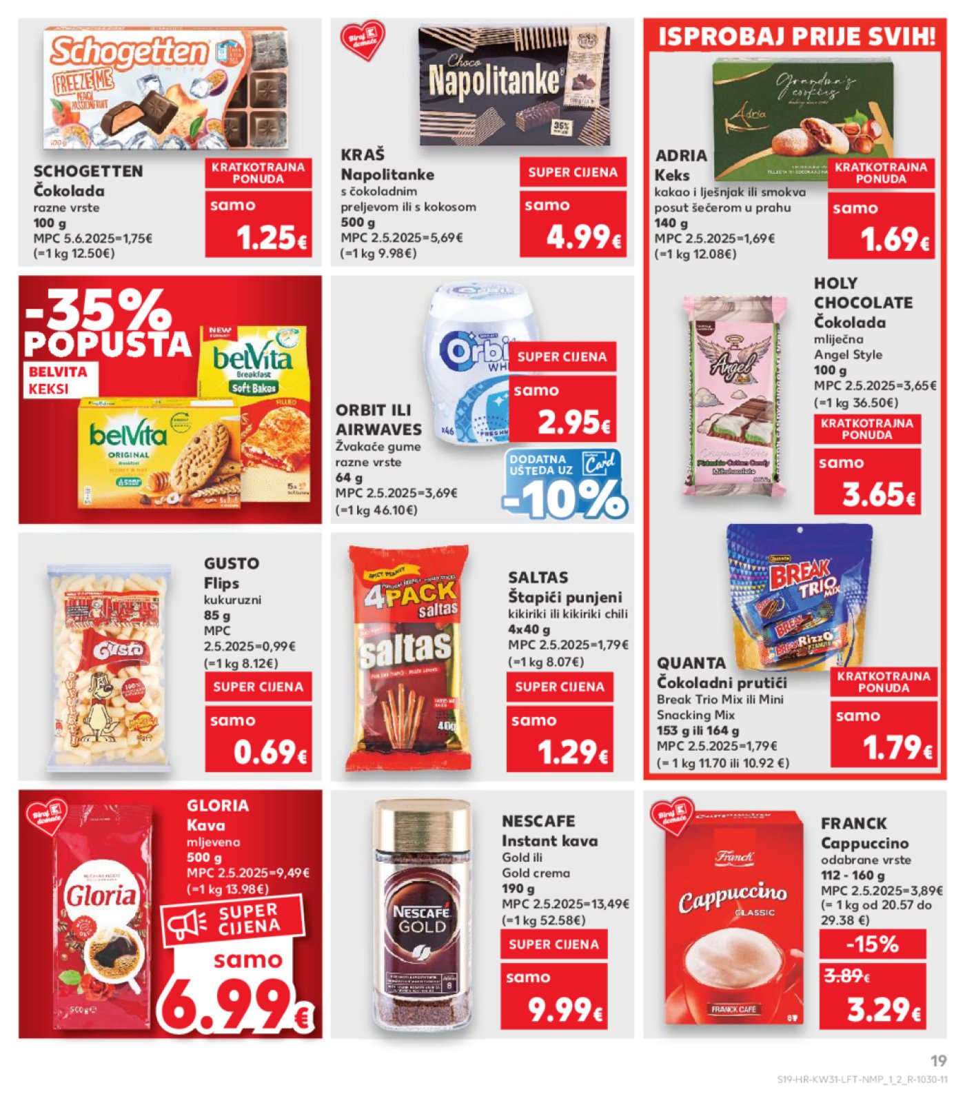 Kaufland katalog Prehrana 30.07.-04.08.2025. Odabrane poslovnice