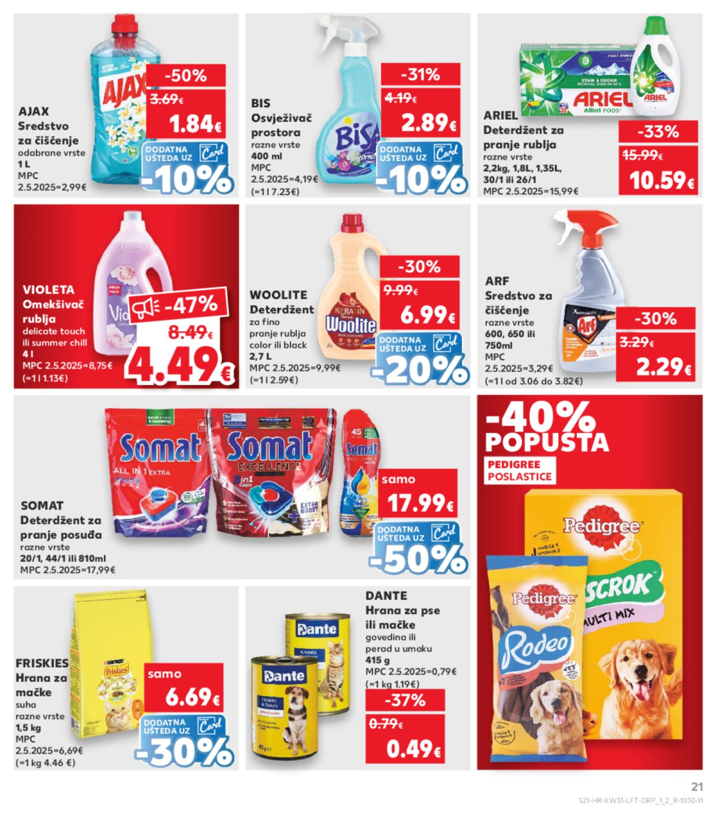 Kaufland katalog Prehrana 30.07.-04.08.2025. Odabrane poslovnice