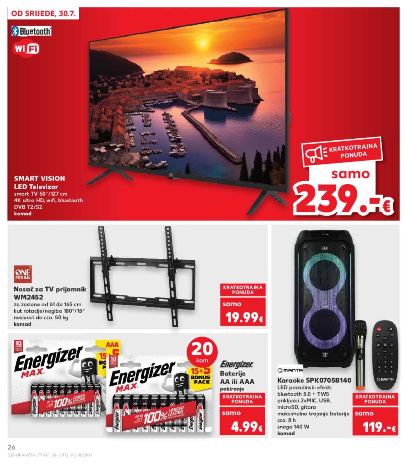 Kaufland katalog Prehrana 30.07.-04.08.2025. Odabrane poslovnice