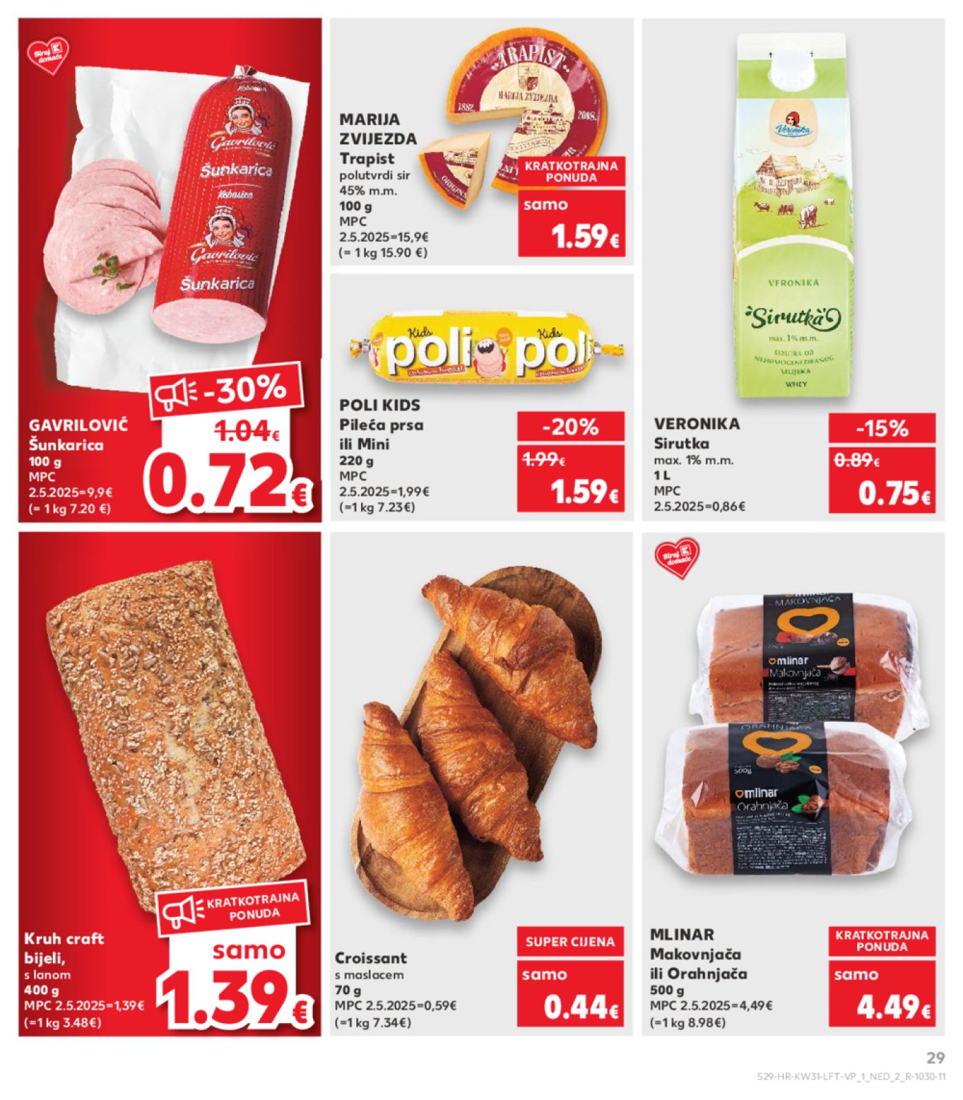 Kaufland katalog Prehrana 30.07.-04.08.2025. Odabrane poslovnice