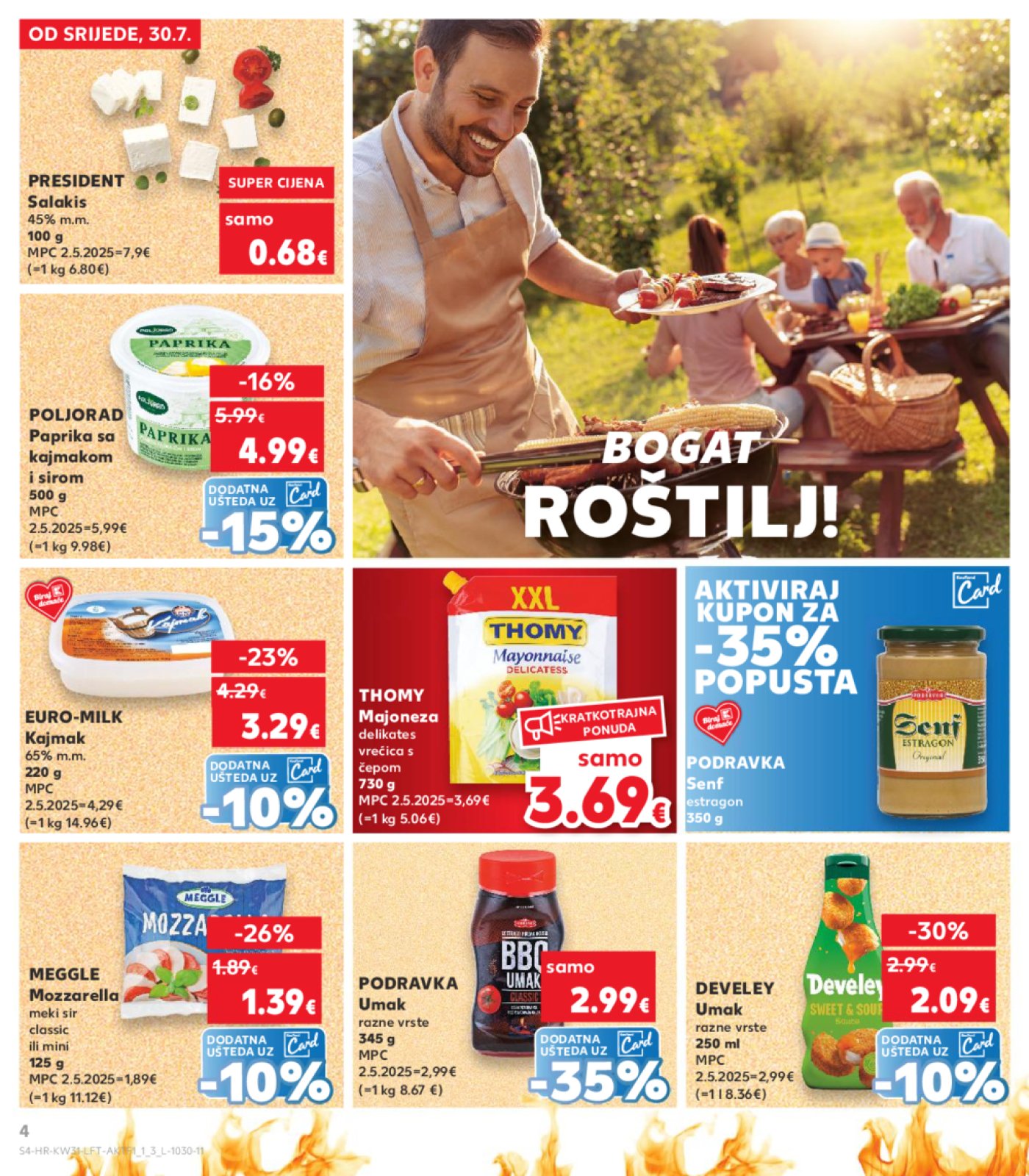 Kaufland katalog Prehrana 30.07.-04.08.2025. Odabrane poslovnice