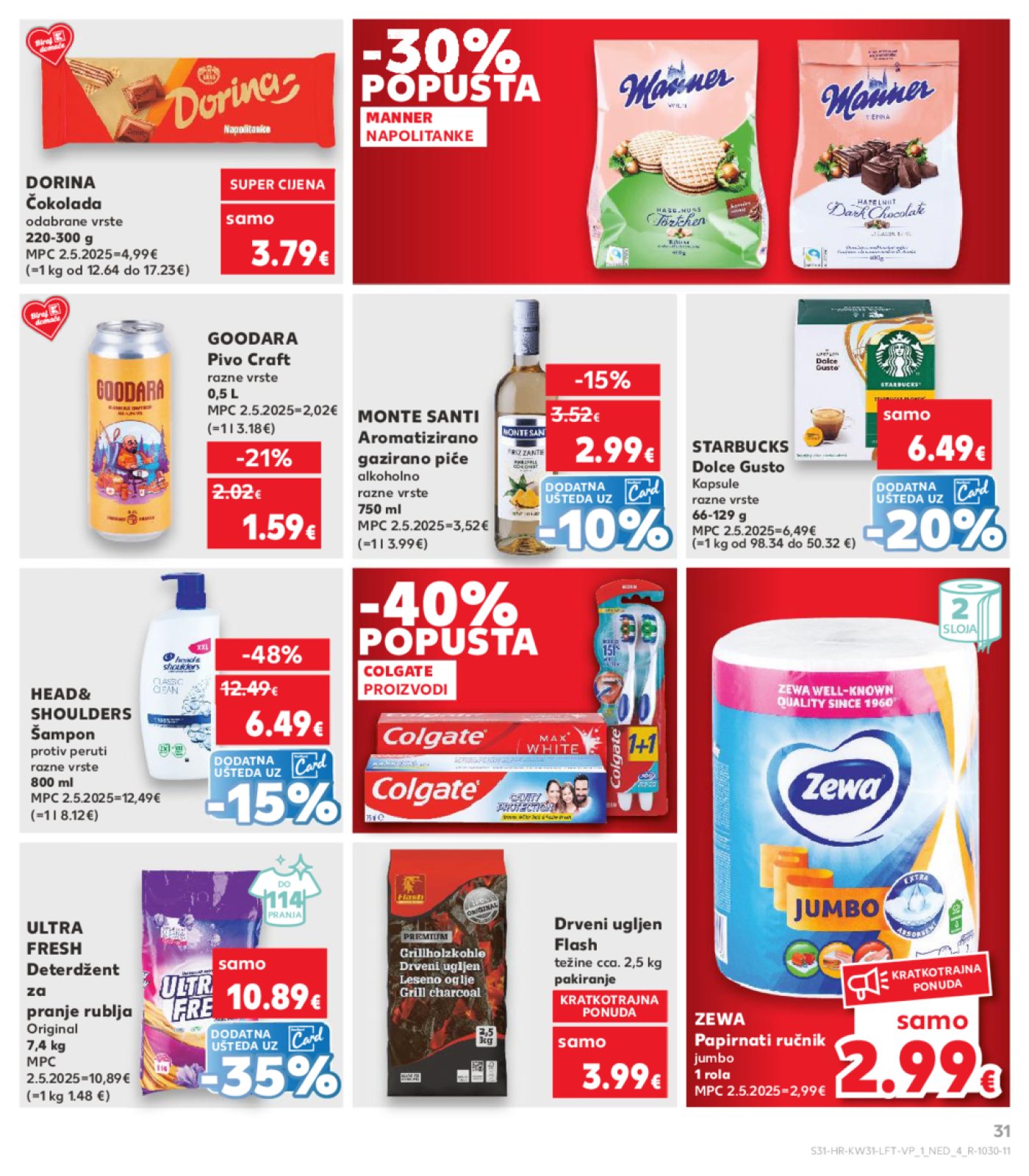 Kaufland katalog Prehrana 30.07.-04.08.2025. Odabrane poslovnice
