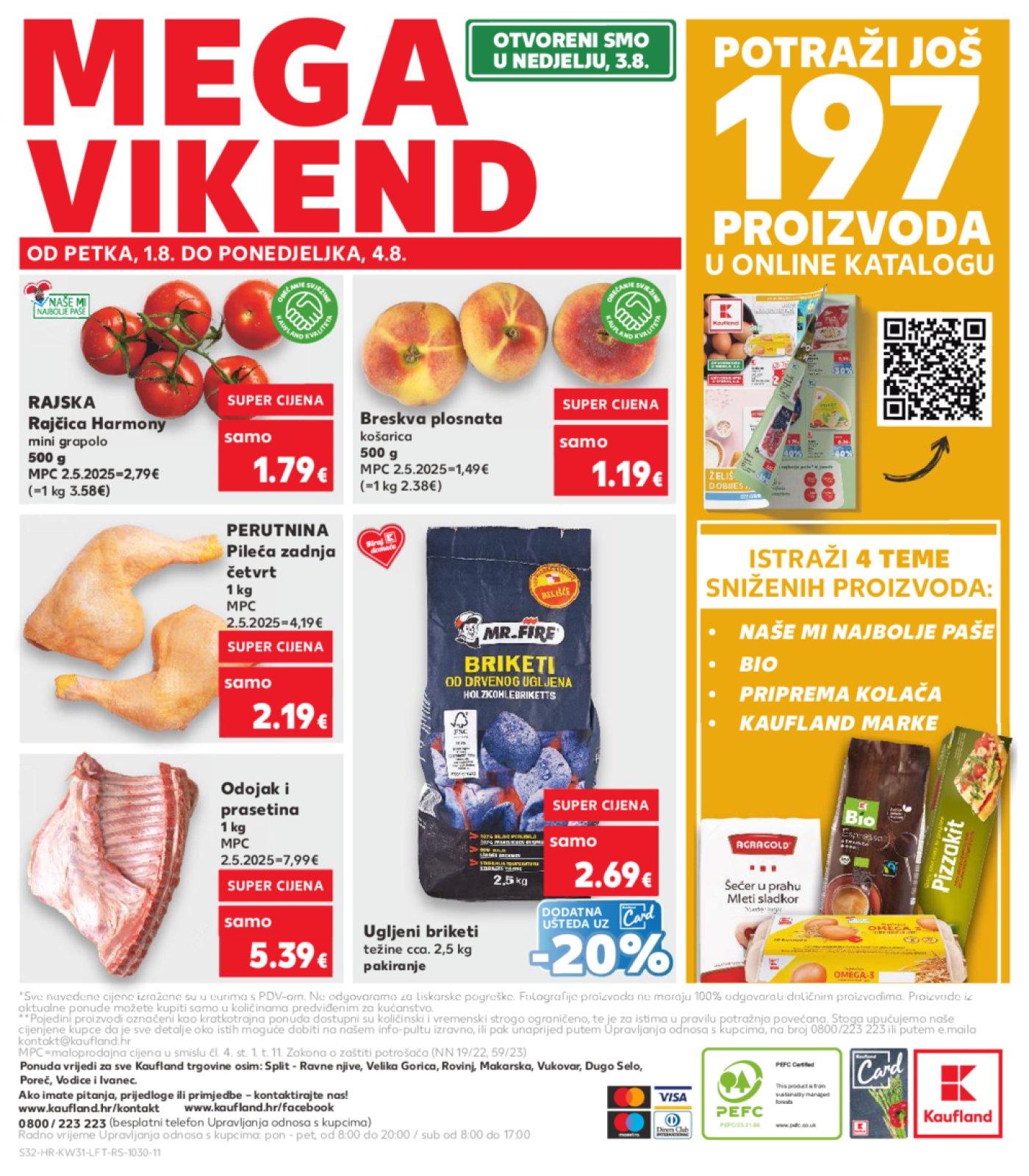 Kaufland katalog Prehrana 30.07.-04.08.2025. Odabrane poslovnice