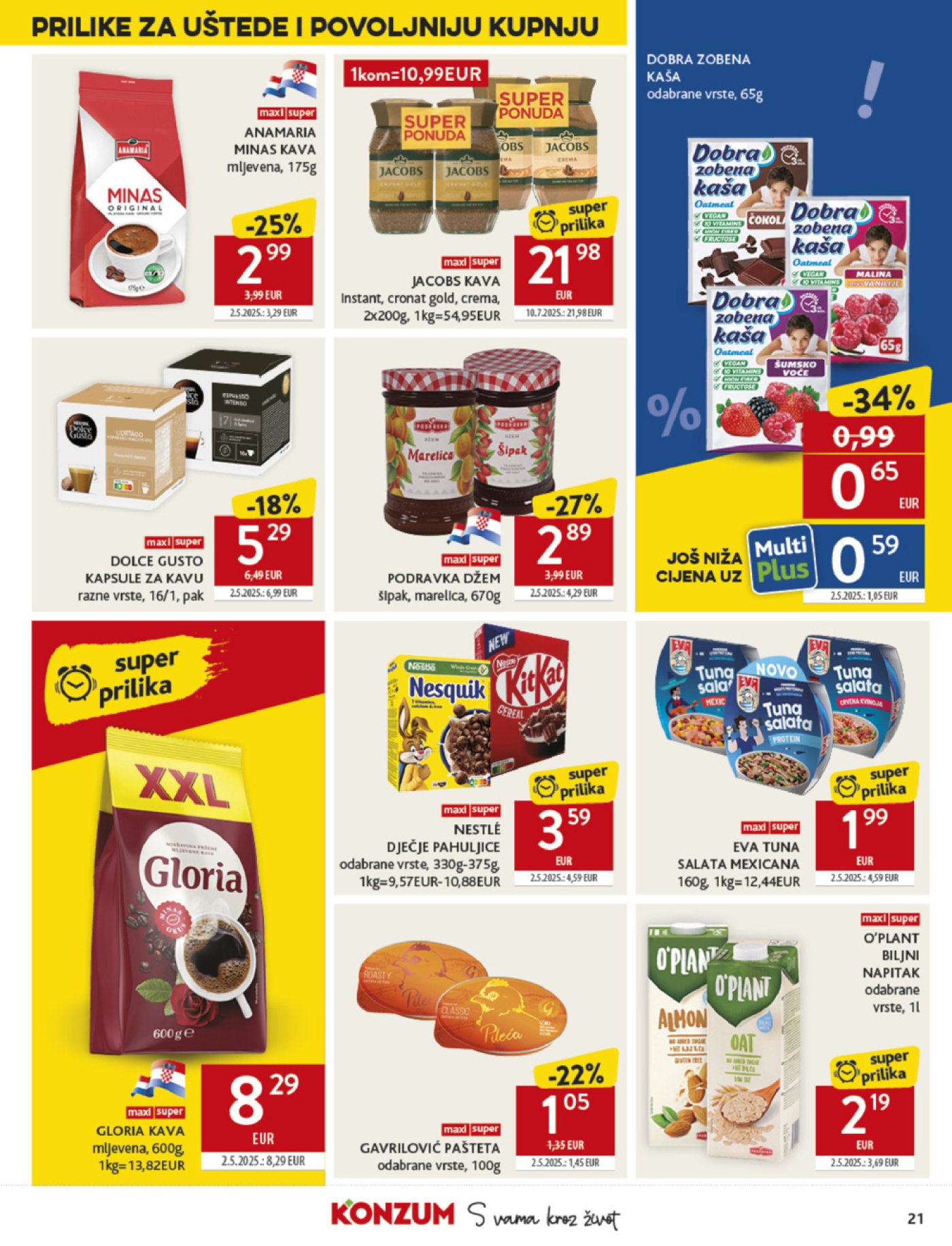 Konzum katalog Akcija 30. 07. - 05. 08. 2025.