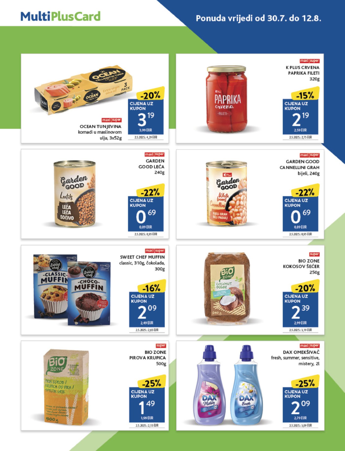 Konzum katalog Akcija 30. 07. - 05. 08. 2025.