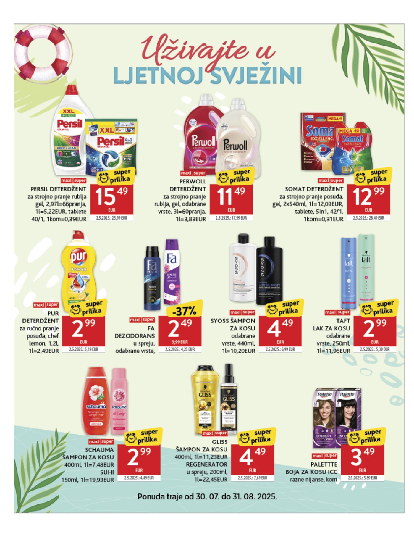 Konzum katalog Akcija 30. 07. - 05. 08. 2025.