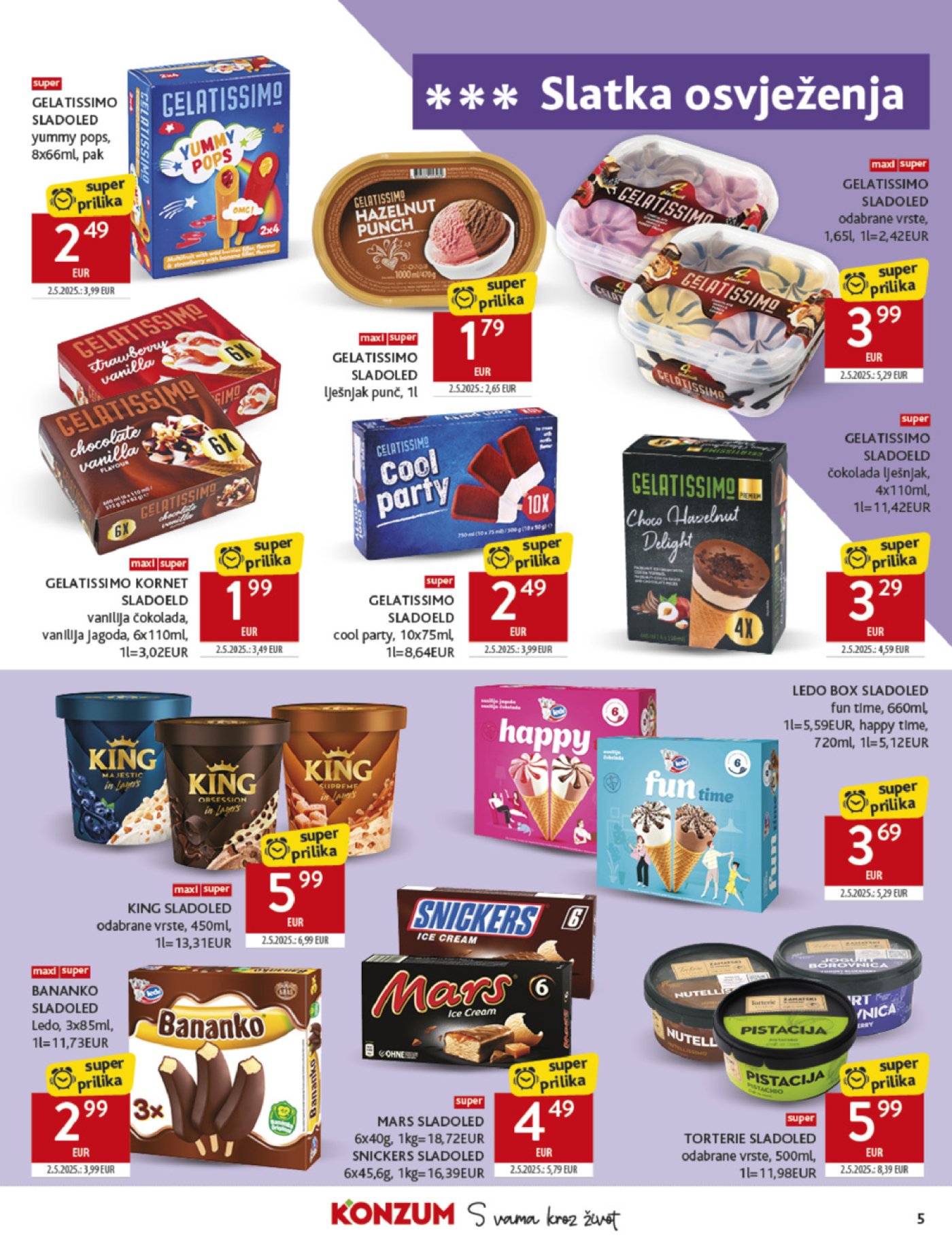 Konzum katalog Akcija 30. 07. - 05. 08. 2025.