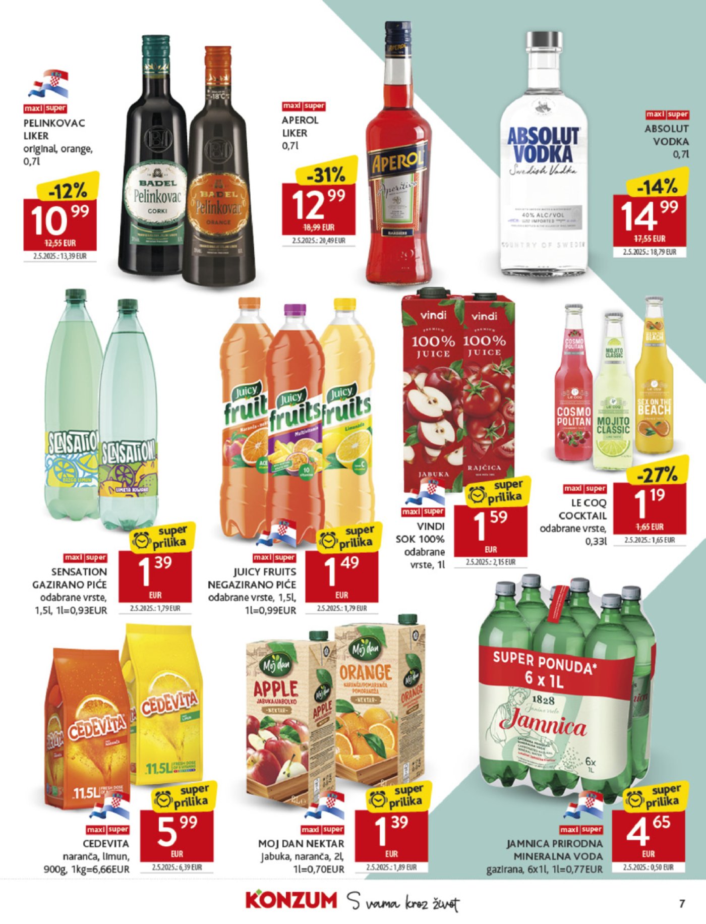 Konzum katalog Akcija 30. 07. - 05. 08. 2025.