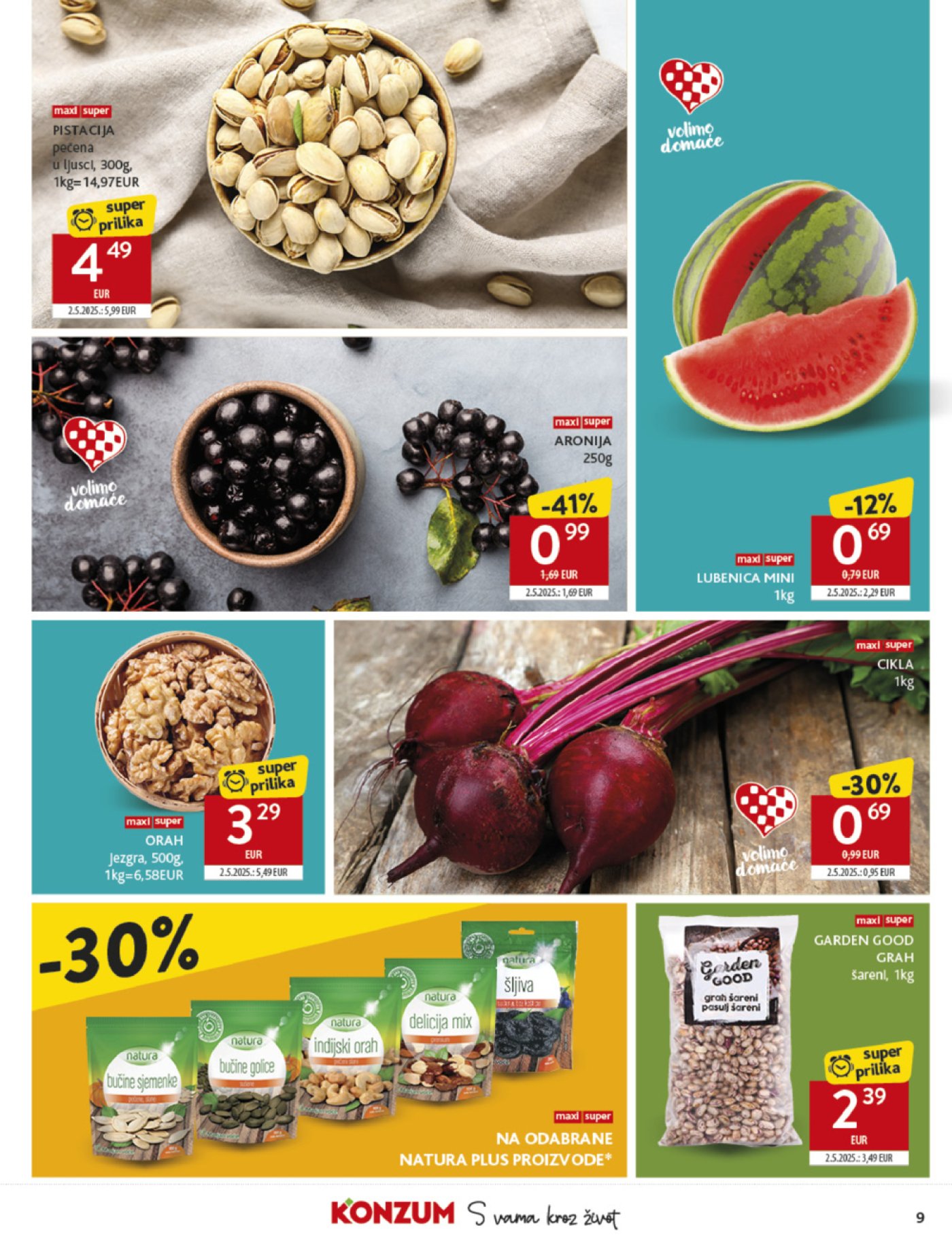 Konzum katalog Akcija 30. 07. - 05. 08. 2025.