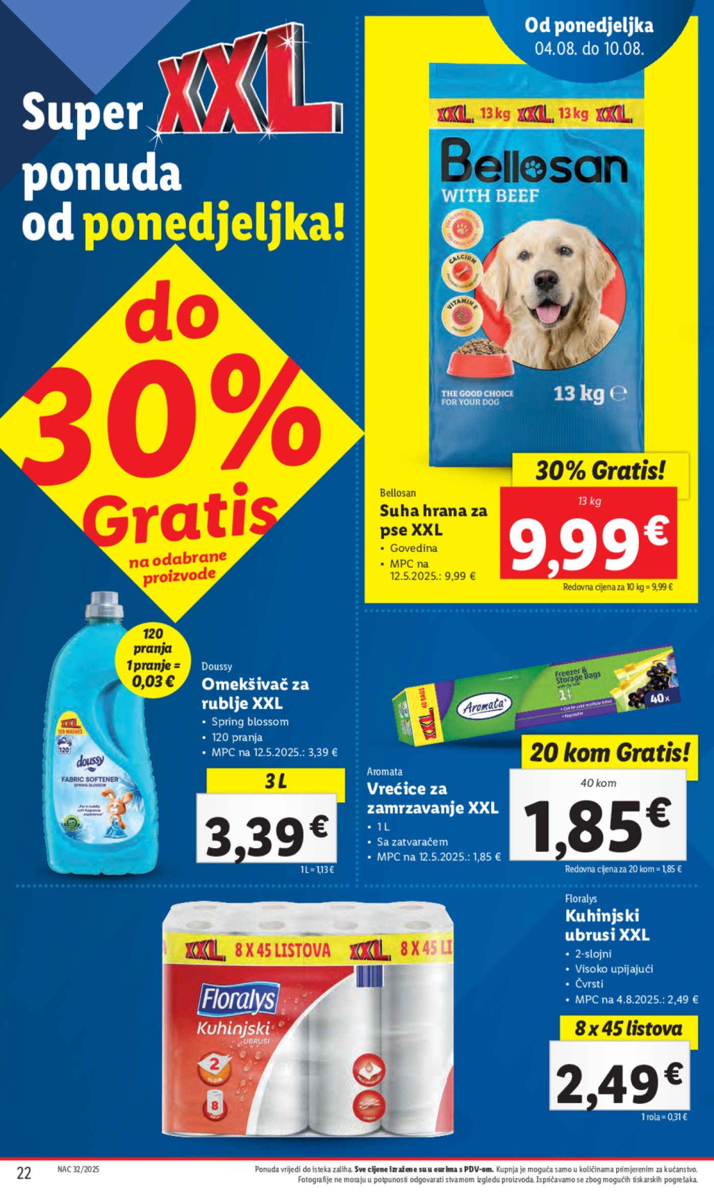 Lidl katalog Super ponuda od ponedjeljka 04.08. - 10.08.2025.