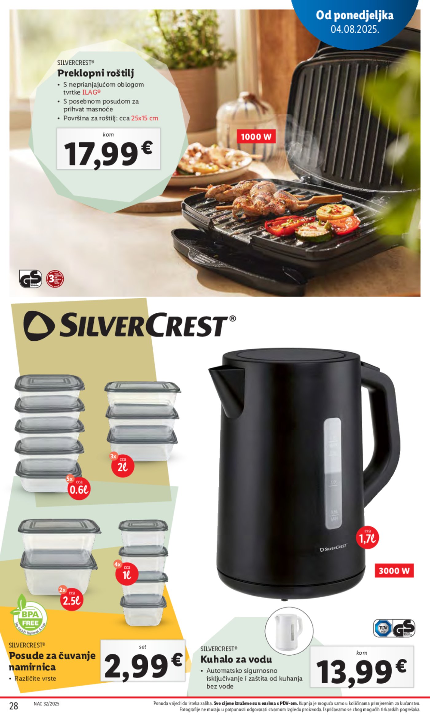 Lidl katalog Super ponuda od ponedjeljka 04.08. - 10.08.2025.
