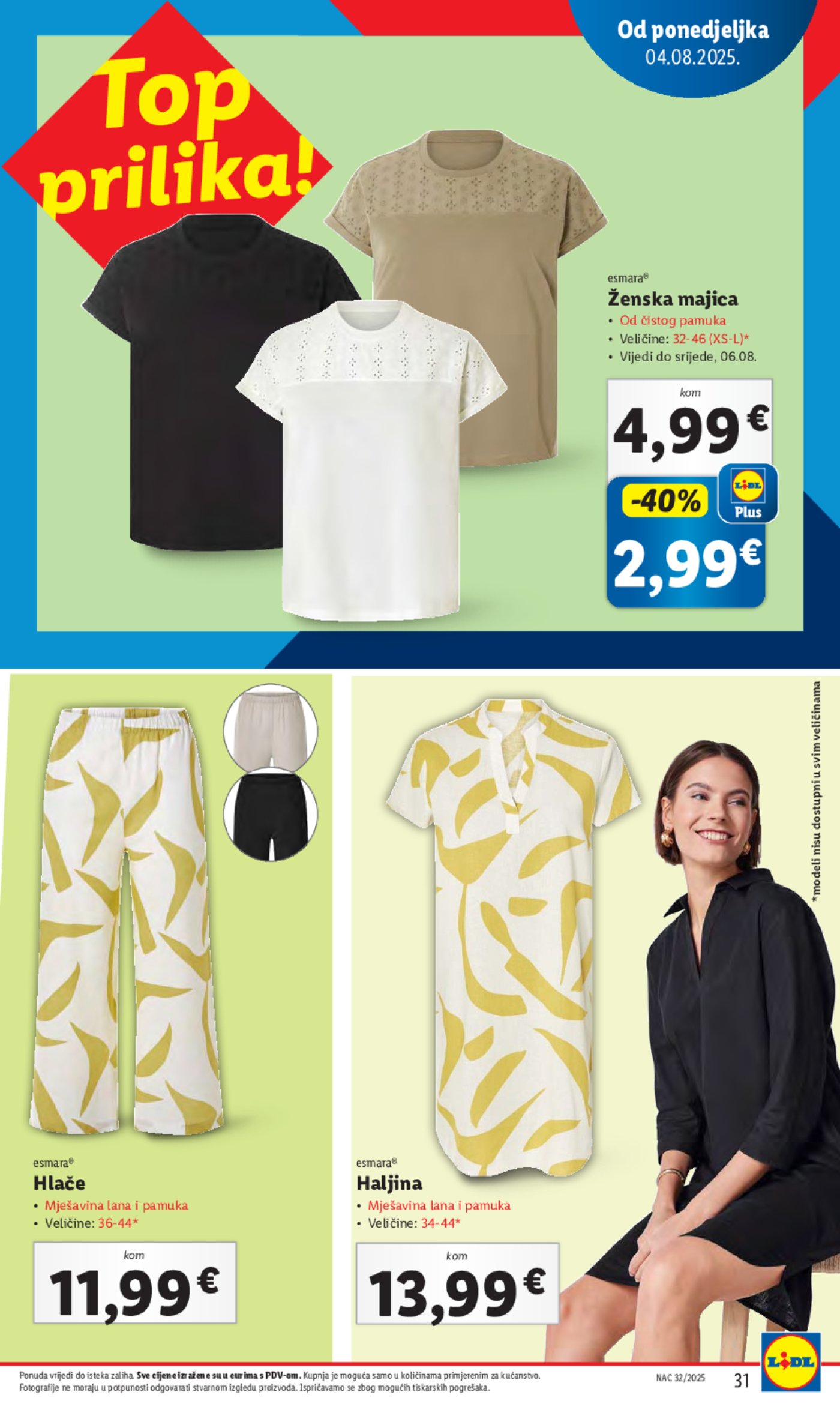 Lidl katalog Super ponuda od ponedjeljka 04.08. - 10.08.2025.