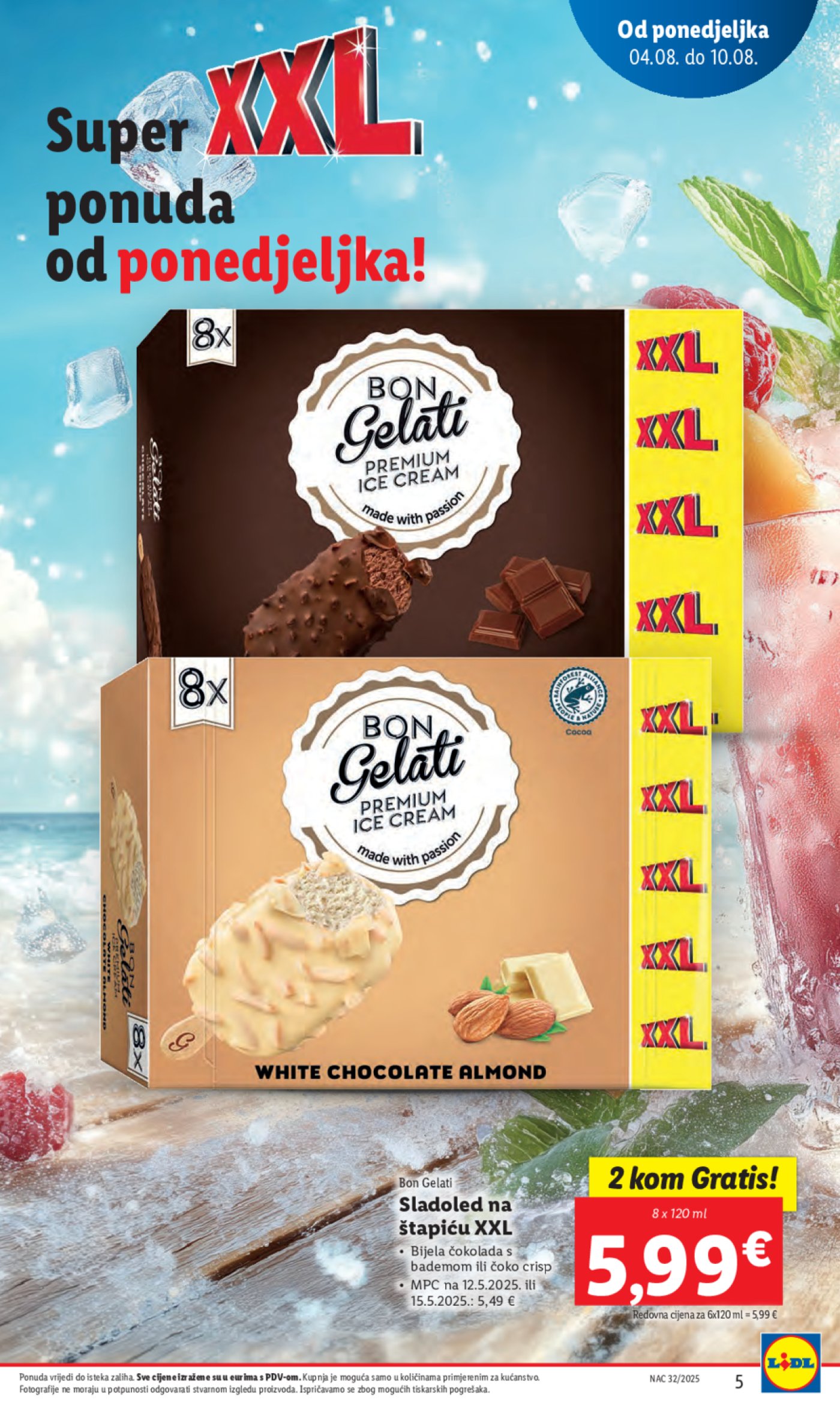 Lidl katalog Super ponuda od ponedjeljka 04.08. - 10.08.2025.