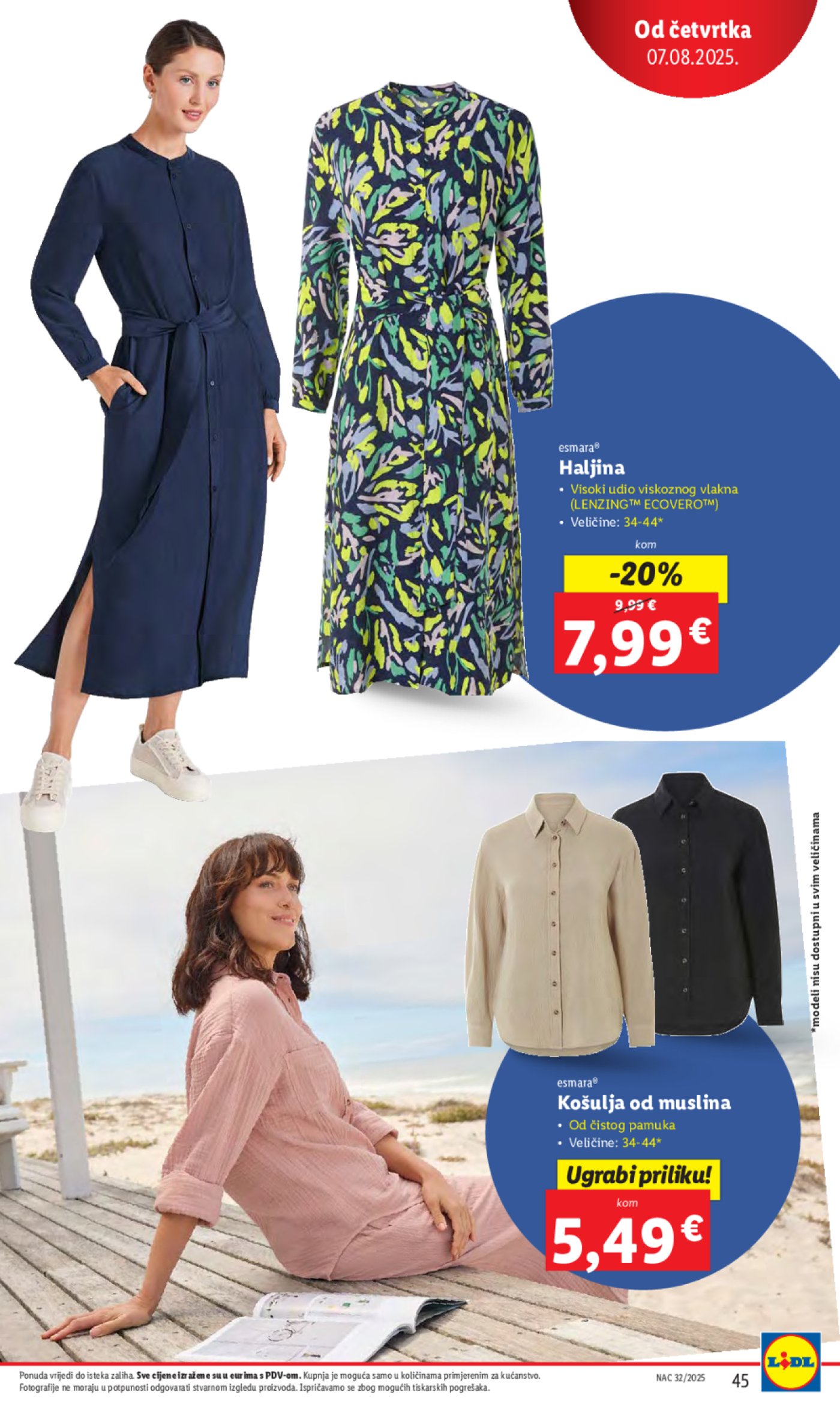 Lidl katalog Super ponuda od ponedjeljka 04.08. - 10.08.2025.