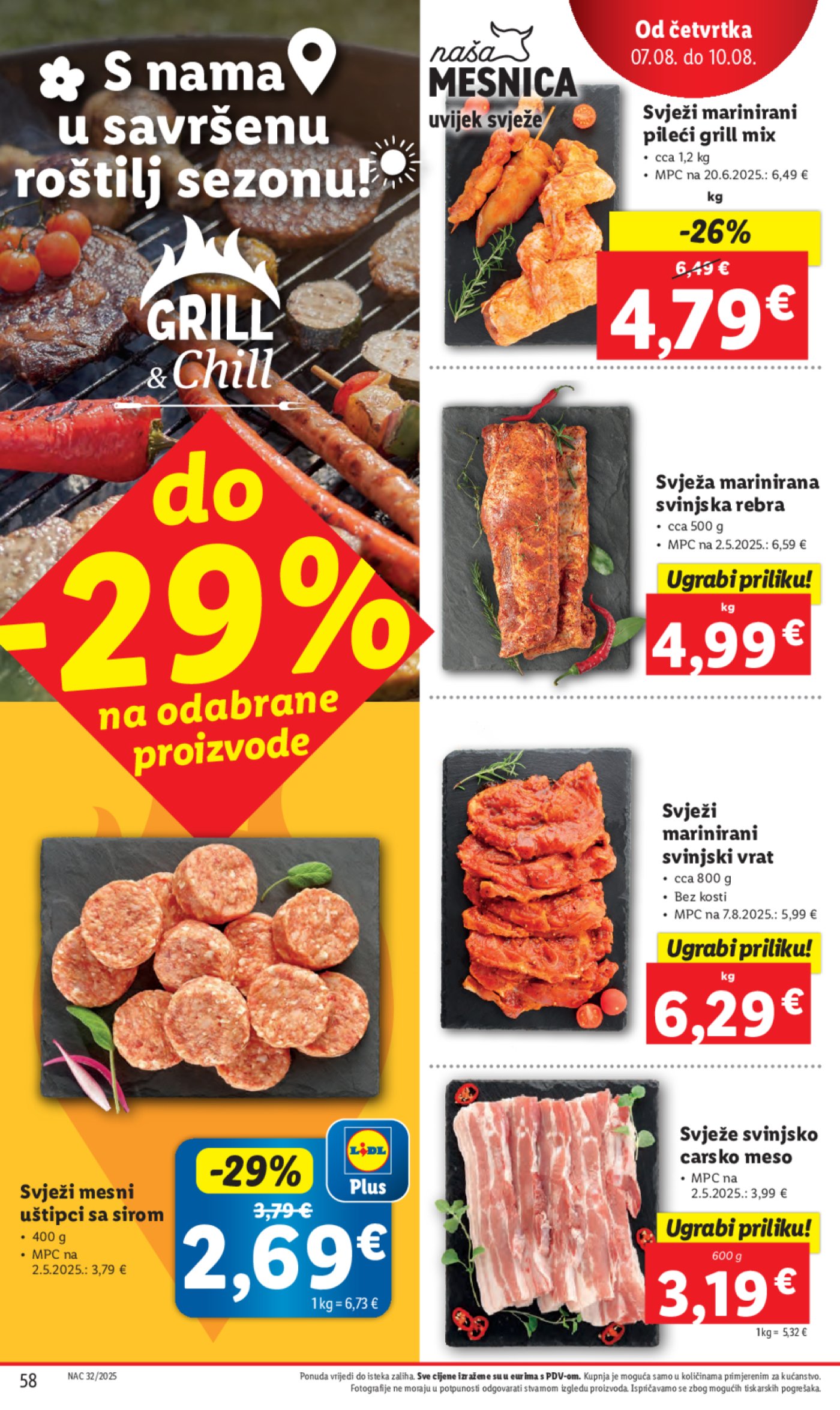 Lidl katalog Super ponuda od ponedjeljka 04.08. - 10.08.2025.