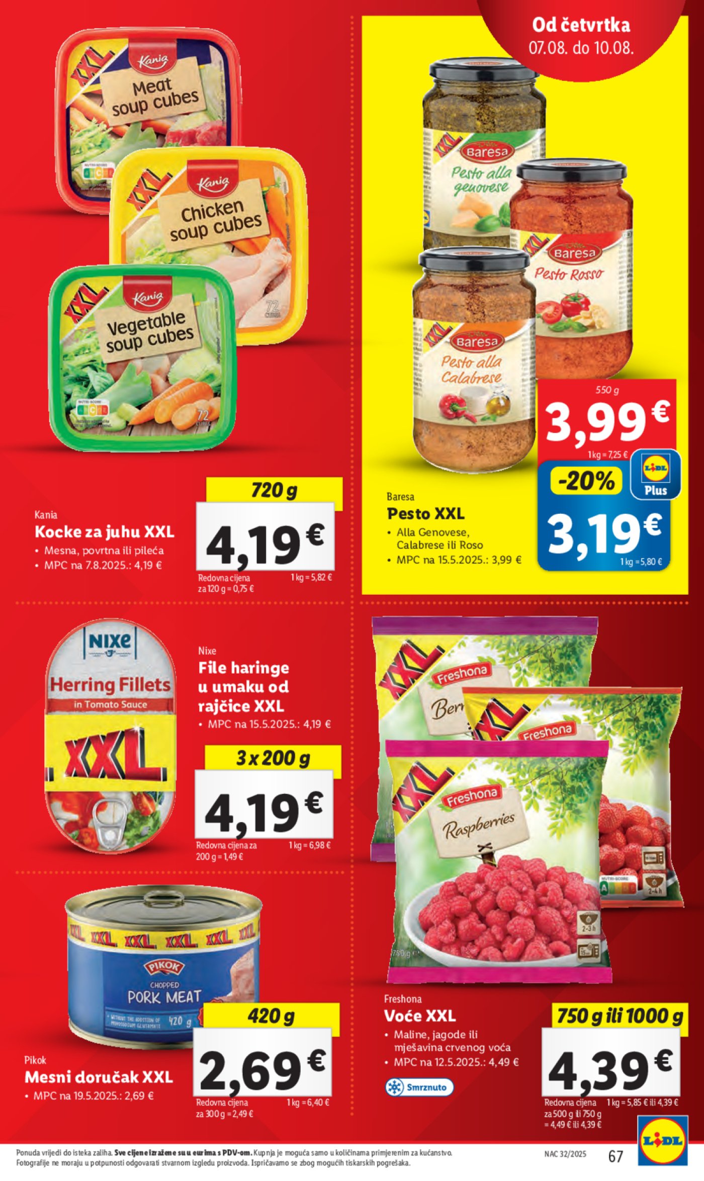 Lidl katalog Super ponuda od ponedjeljka 04.08. - 10.08.2025.