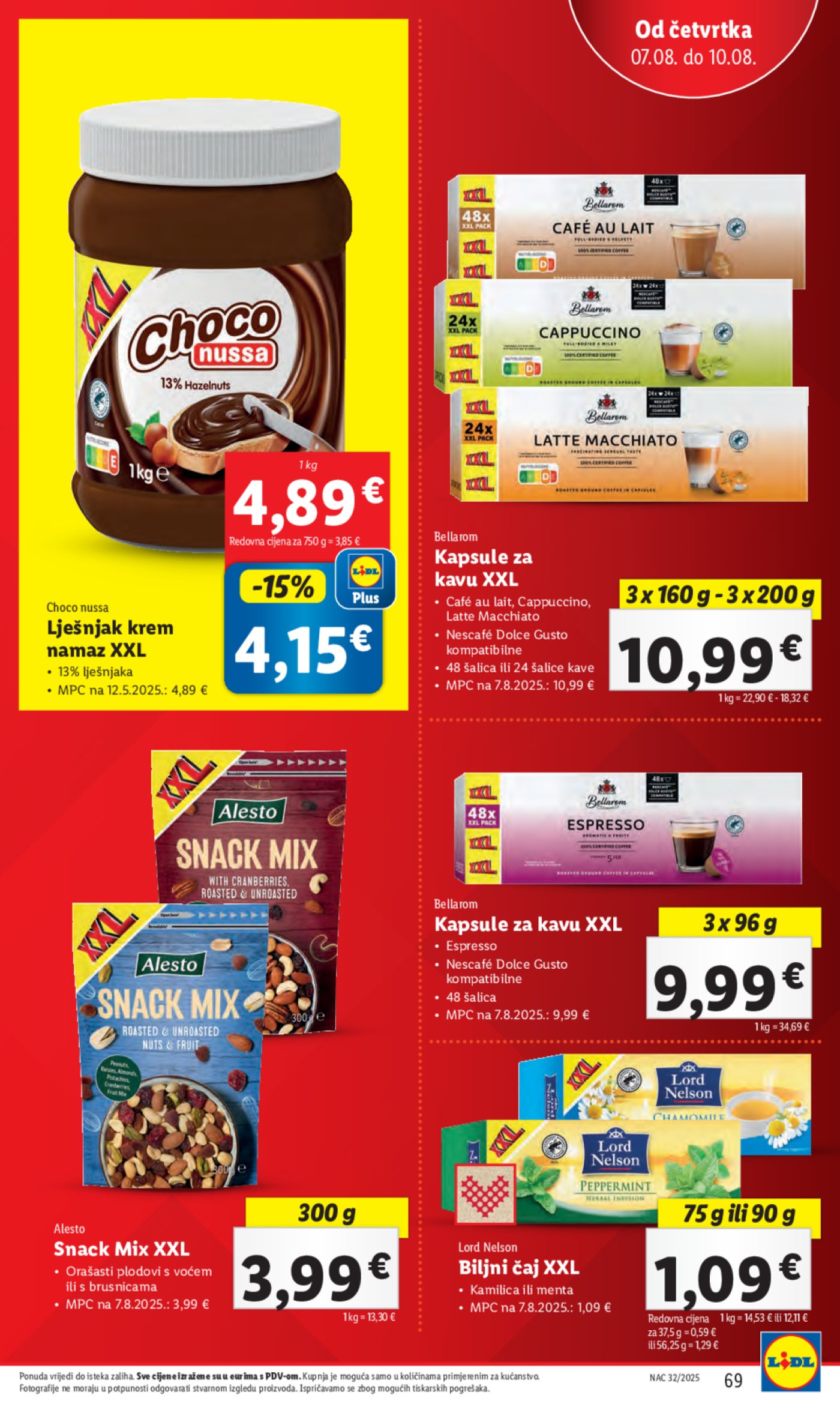Lidl katalog Super ponuda od ponedjeljka 04.08. - 10.08.2025.