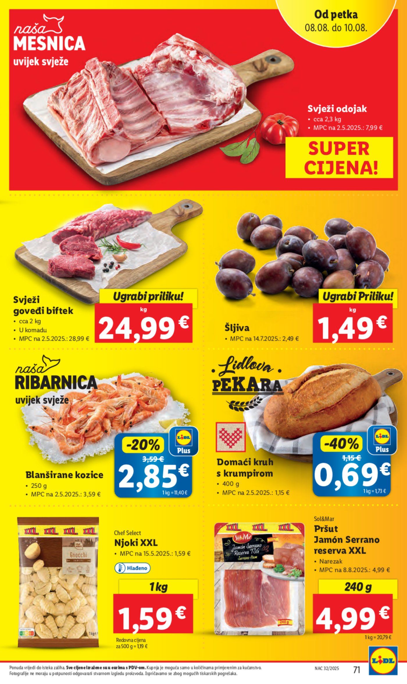 Lidl katalog Super ponuda od ponedjeljka 04.08. - 10.08.2025.
