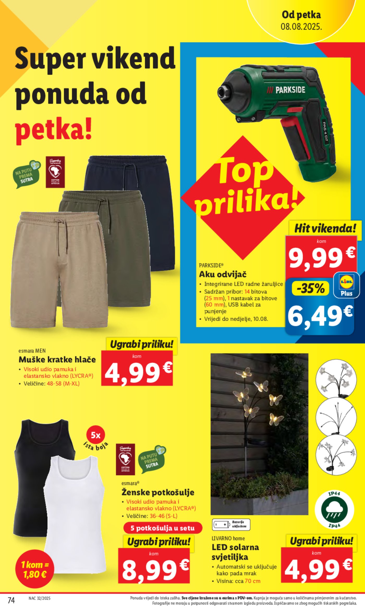 Lidl katalog Super ponuda od ponedjeljka 04.08. - 10.08.2025.