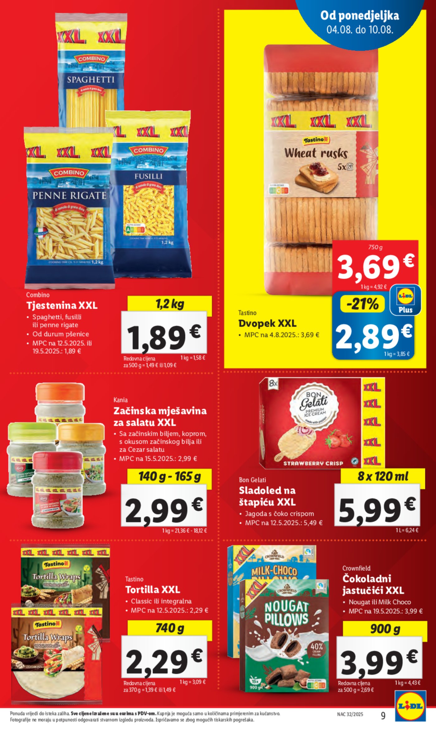 Lidl katalog Super ponuda od ponedjeljka 04.08. - 10.08.2025.