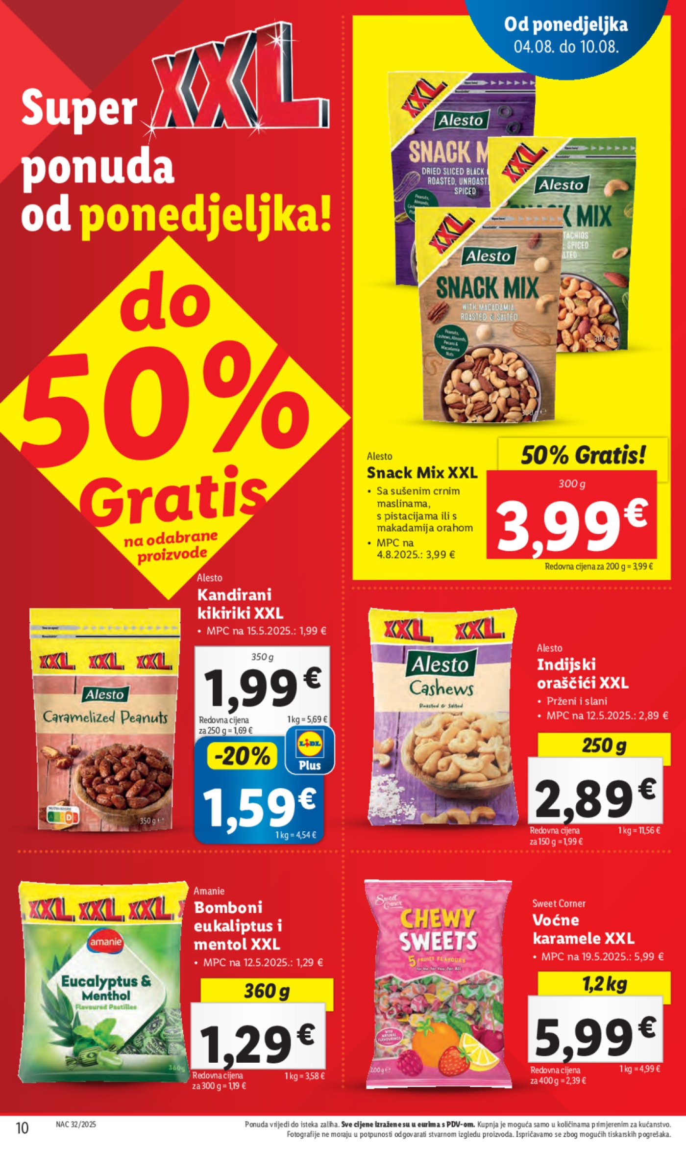Lidl katalog Super ponuda od ponedjeljka 04.08. - 10.08.2025.