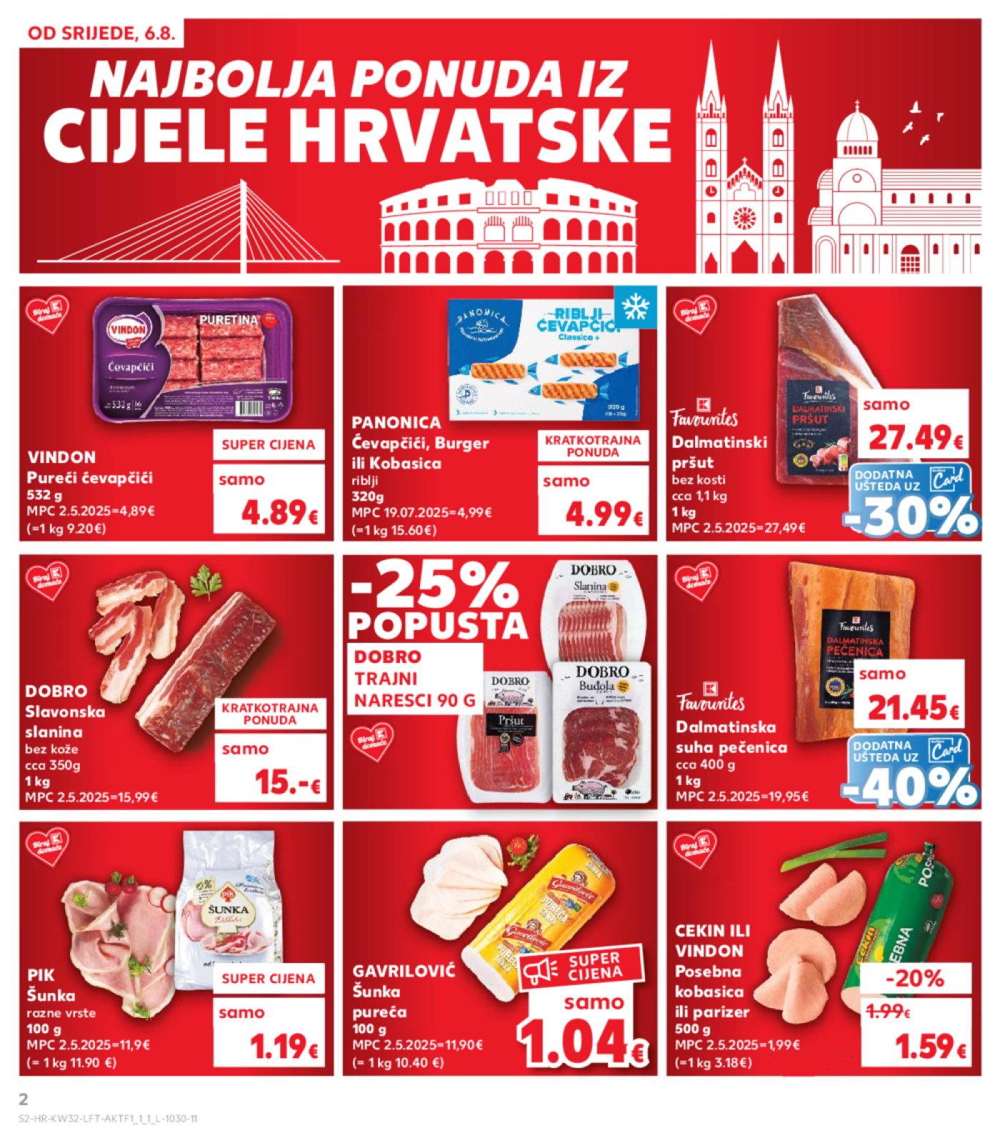 Kaufland katalog Akcija 06.08.-12.08.2025. Odabrane poslovnice