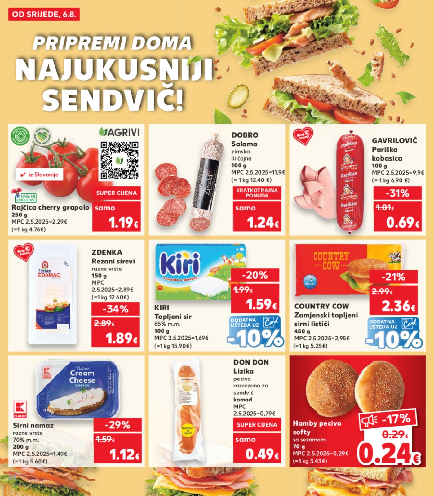 Kaufland katalog Akcija 06.08.-12.08.2025. Odabrane poslovnice